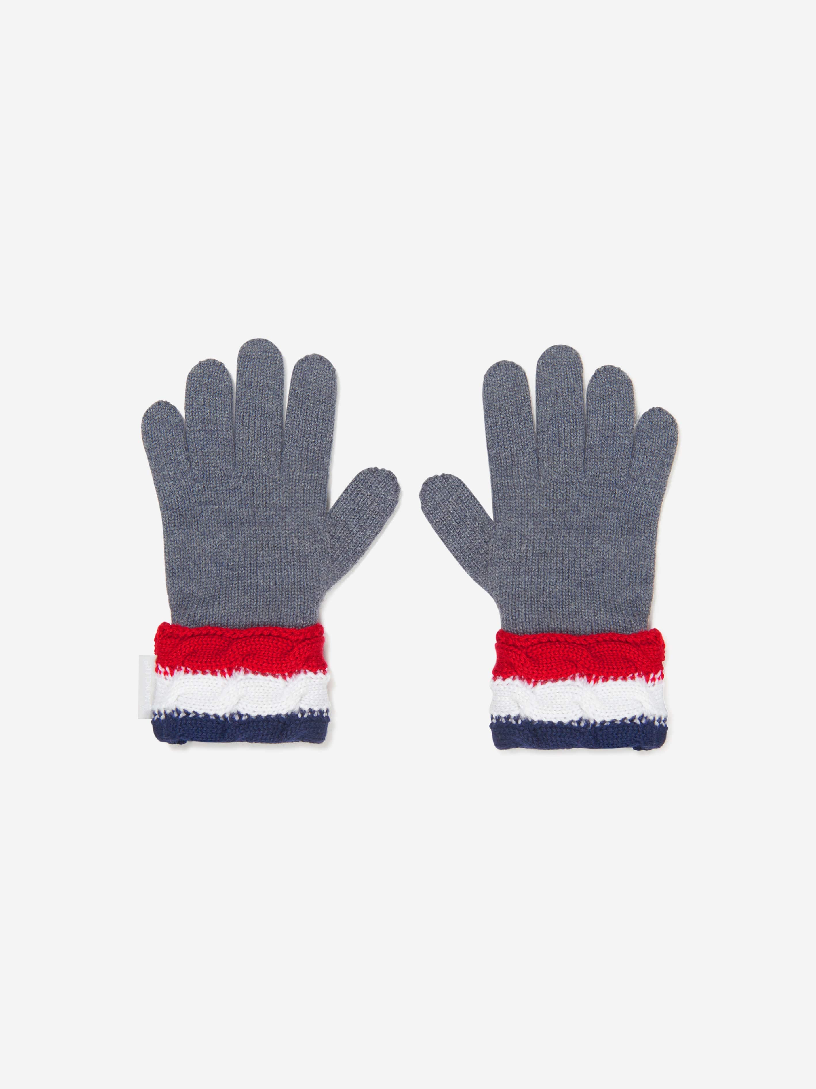 Moncler Enfant Boys Wool Knitted Gloves Outlet Store Cheap Online