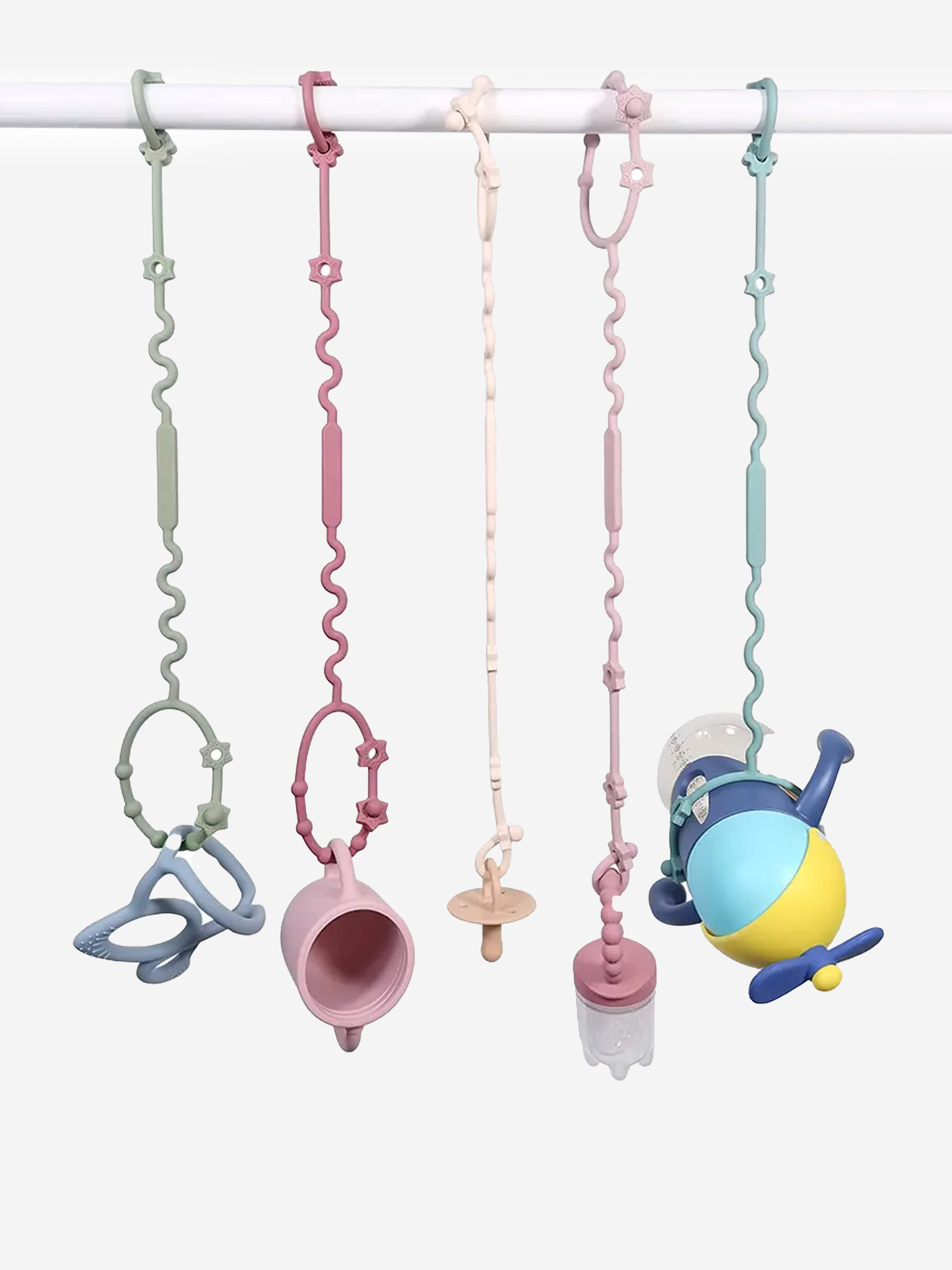 Bloom Bambini Adjustable Teether and Pacifier Clip in Blue 2025 Newest Online