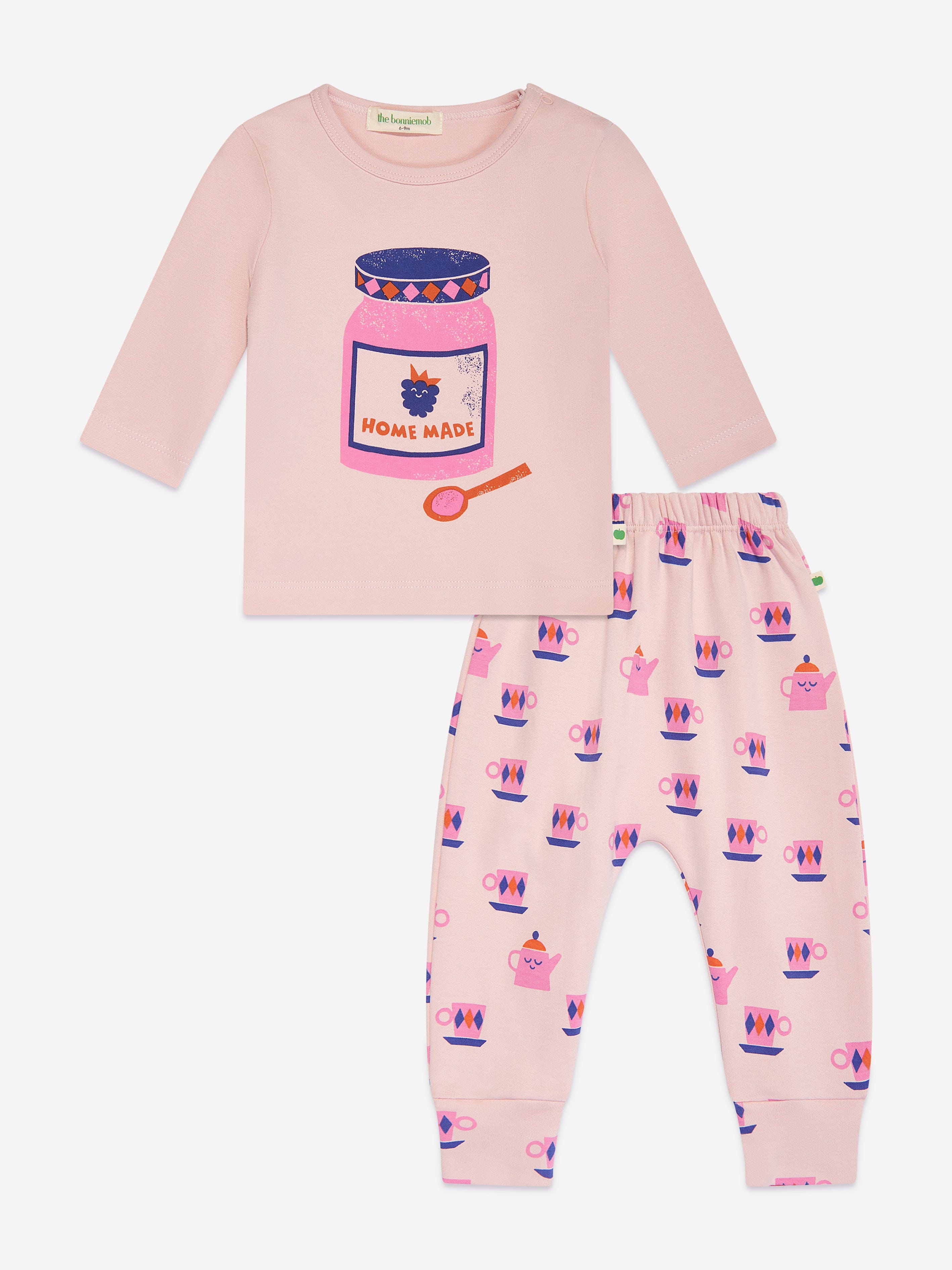 The Bonnie Mob Baby Girls Bramley and Braeburn Jam Legging Set in Pink Official Site For Sale