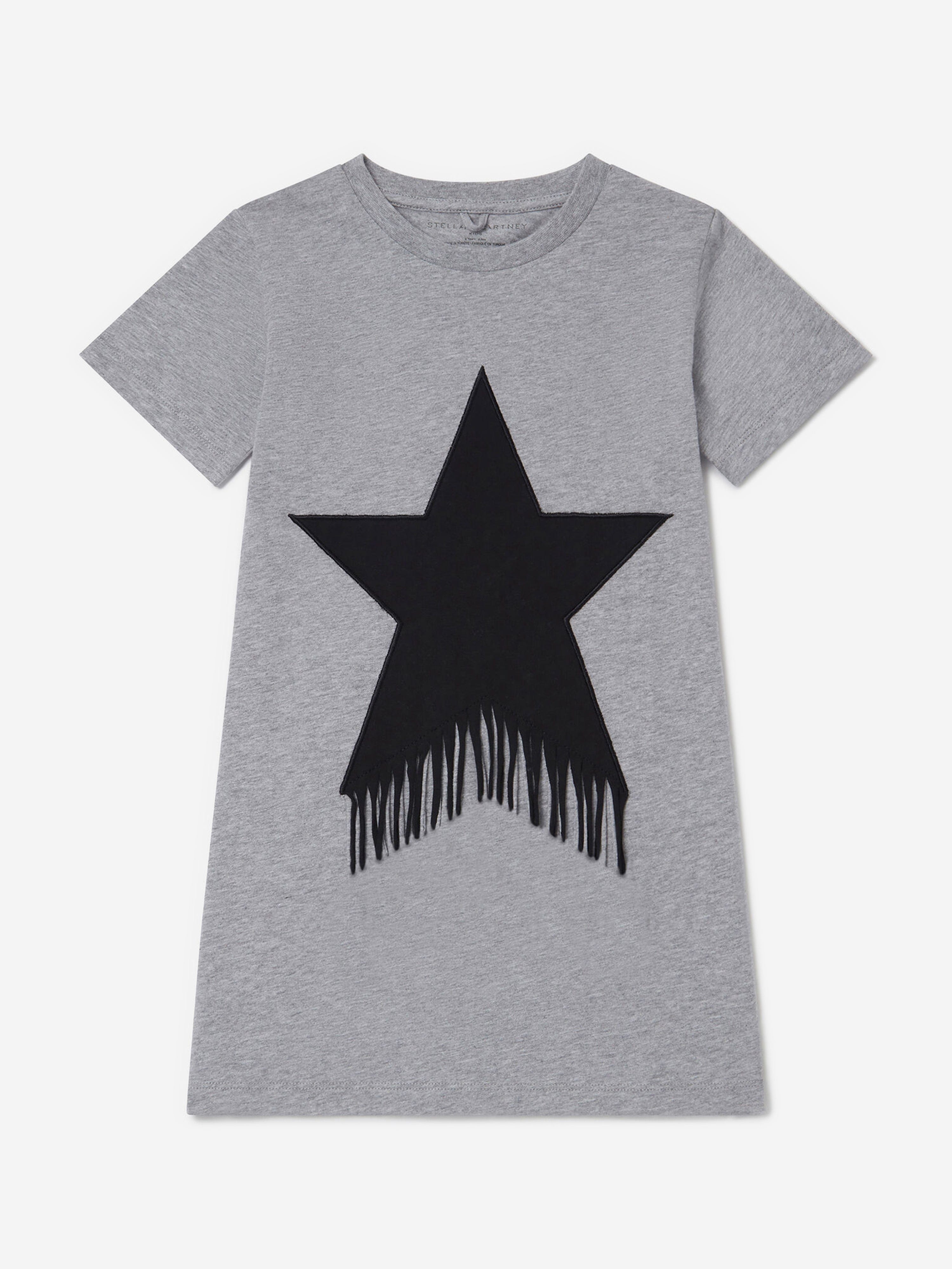 Girls Fringed Star Jersey Dress in Grey Footlocker Finishline Cheap Pice