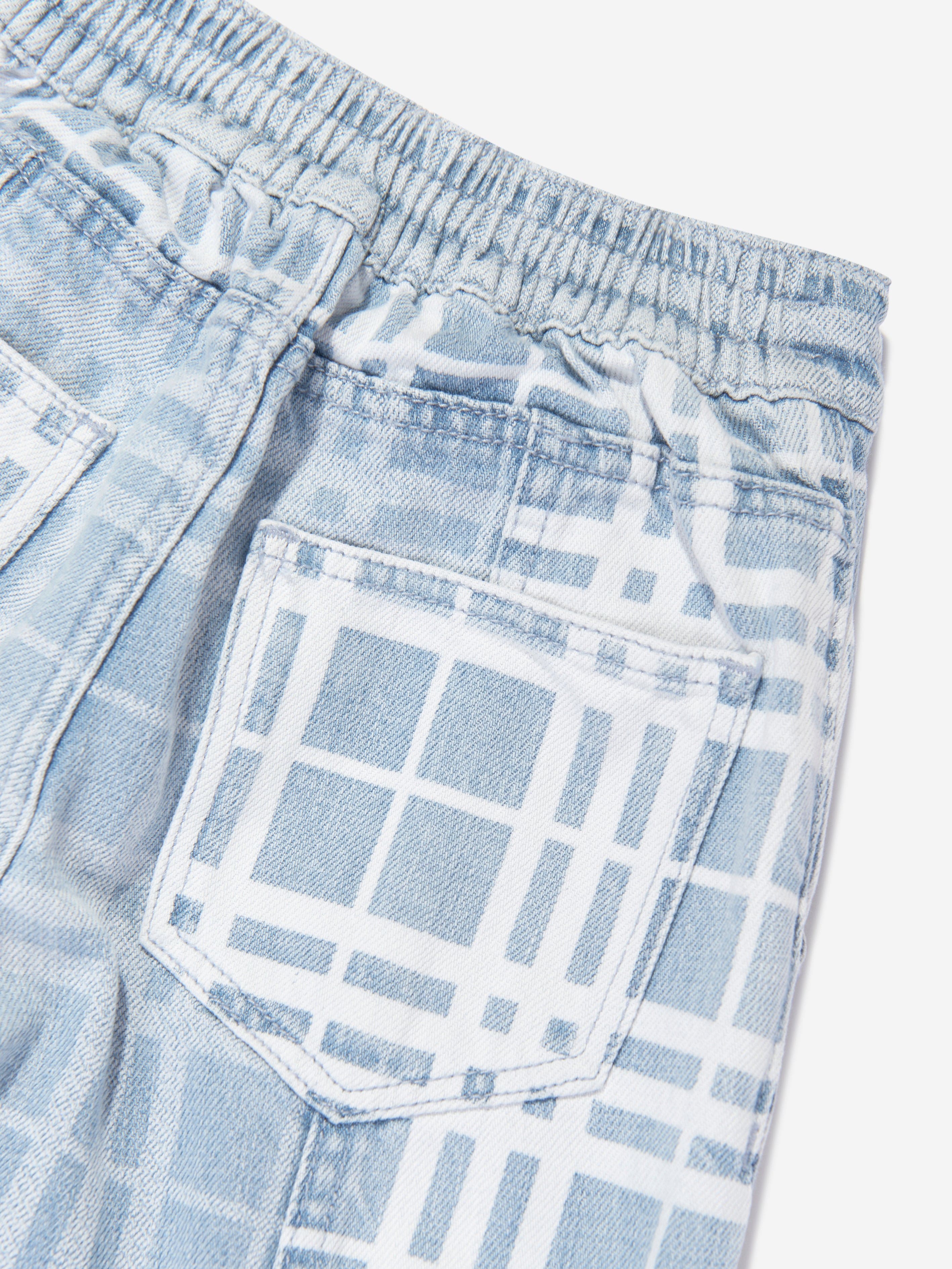 Burberry Girls Check Jasmine Trousers in Blue Buy Cheap Affordable