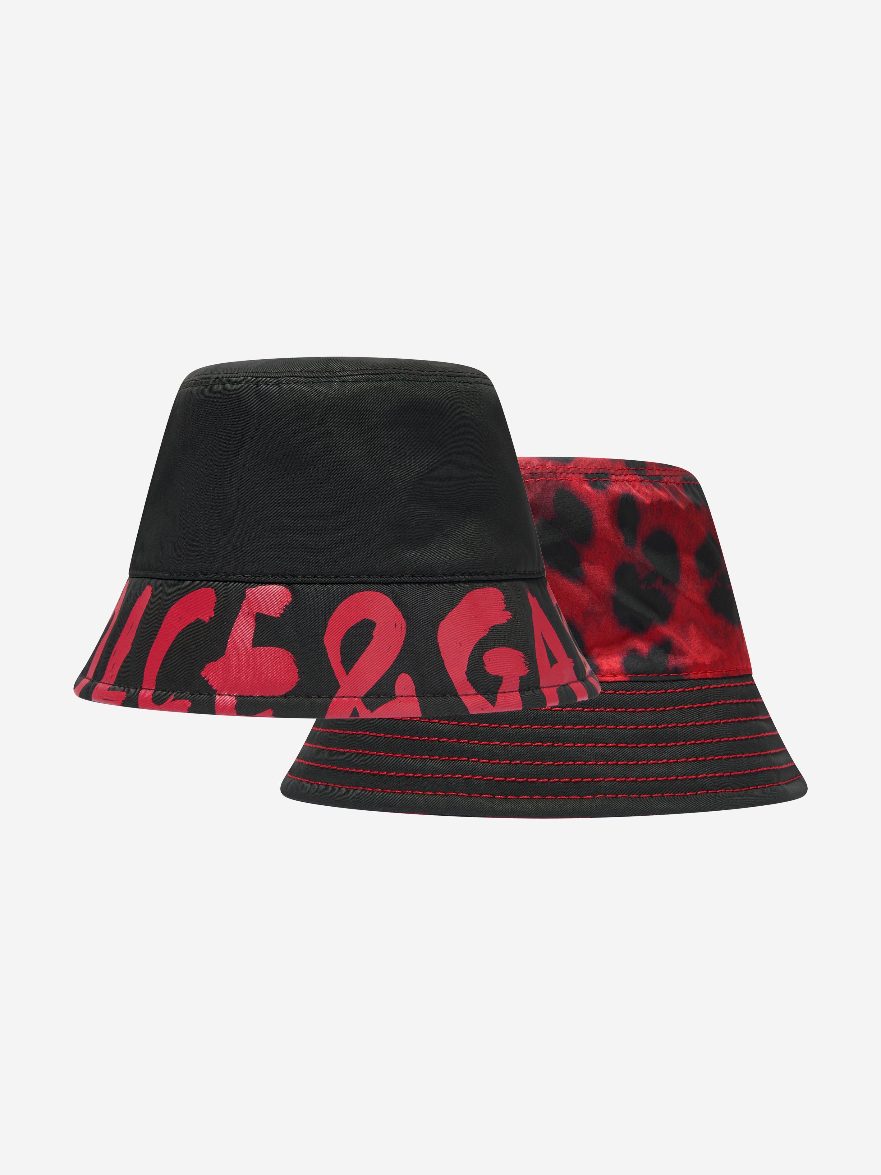Dolce & Gabbana Boys Reversible Animal Print Bucket Hat Outlet Get To Buy