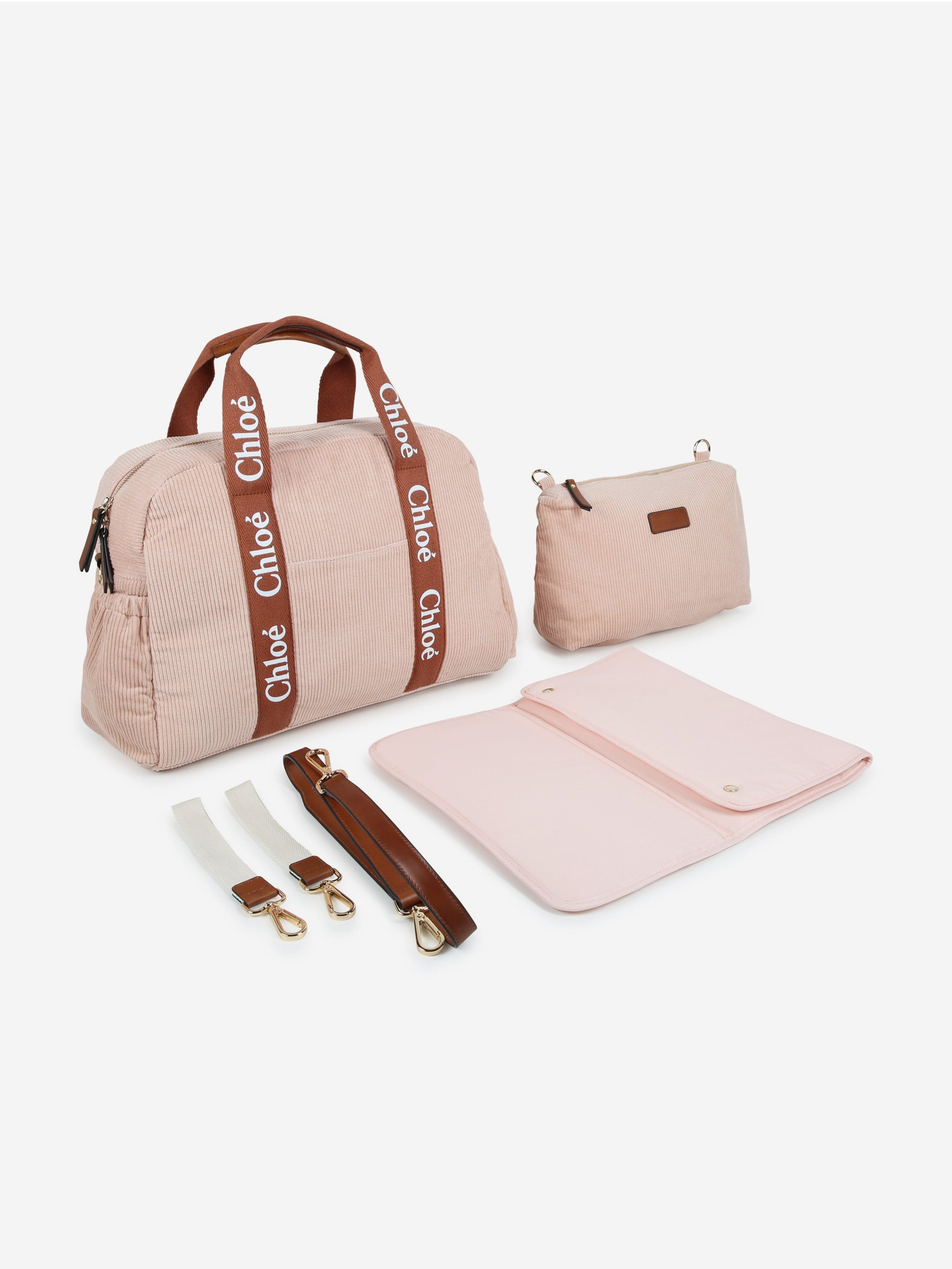 Chlo¨¦ Baby Corduroy Changing Bag in Pink (41cm) Outlet Top Quality