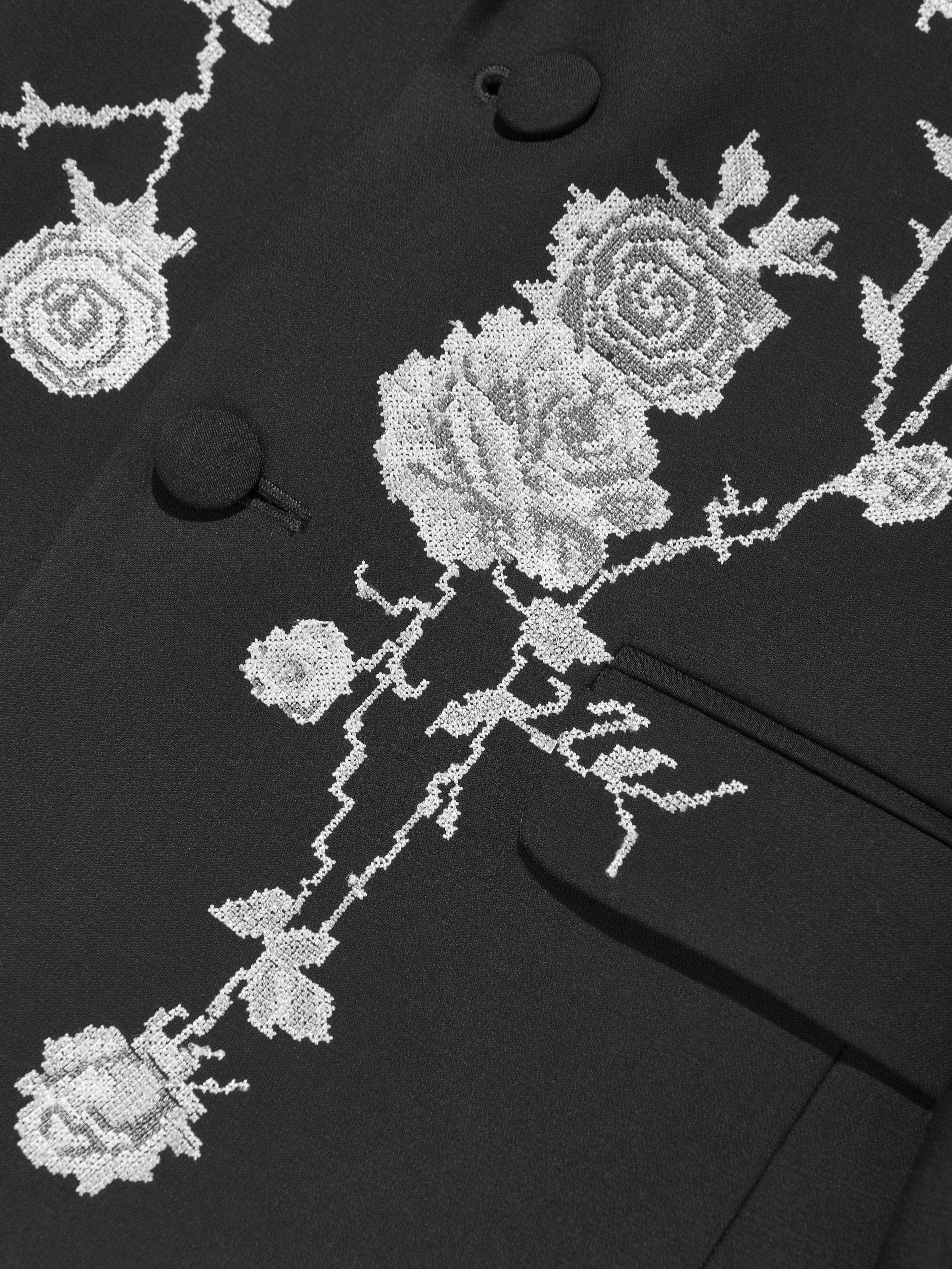 Maison Ava Boys Floral Lucien Blazer in Black Latest Collections For Sale
