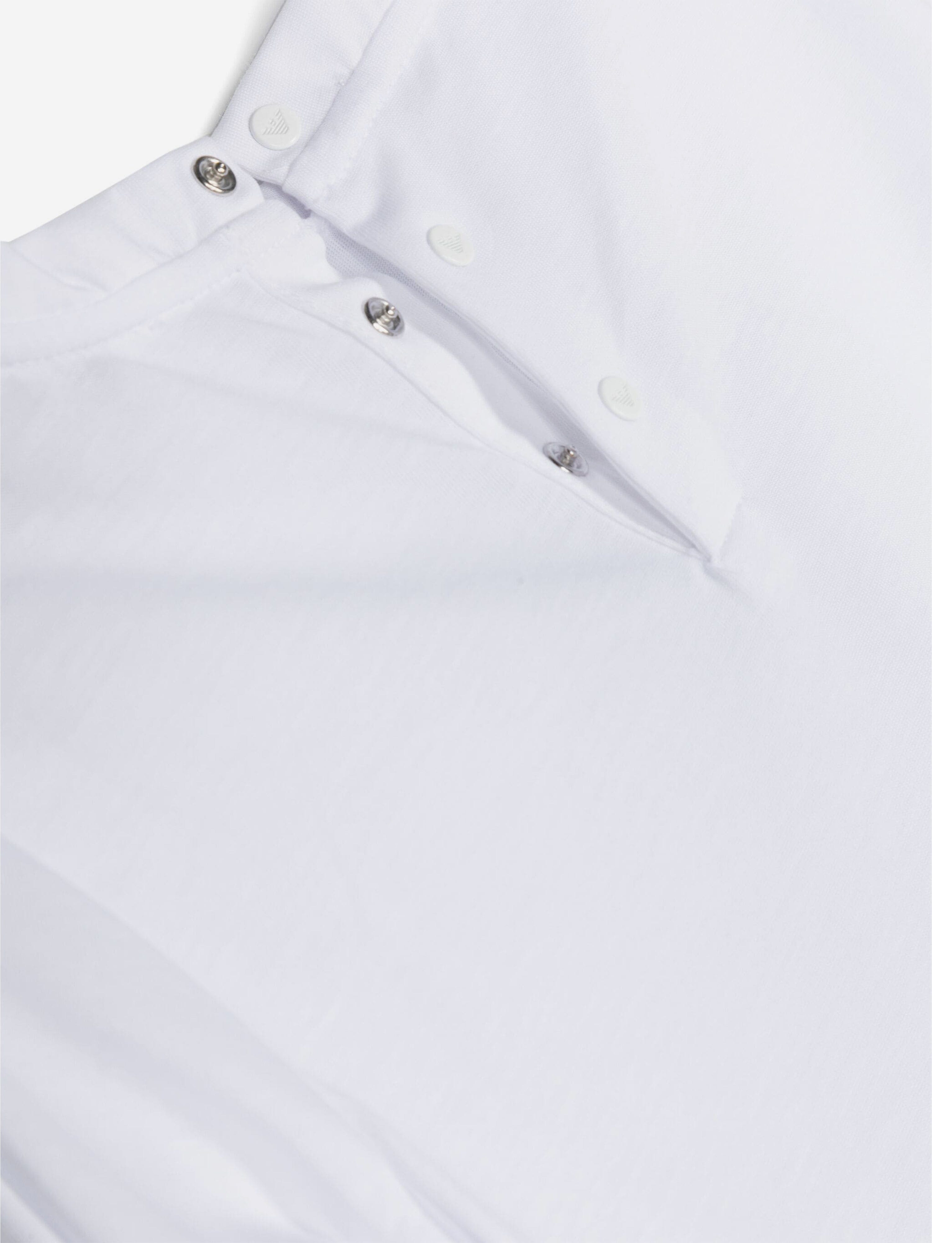 Emporio Armani Baby Boys Long Sleeve T-Shirt in White Cheap Sale Cheapest
