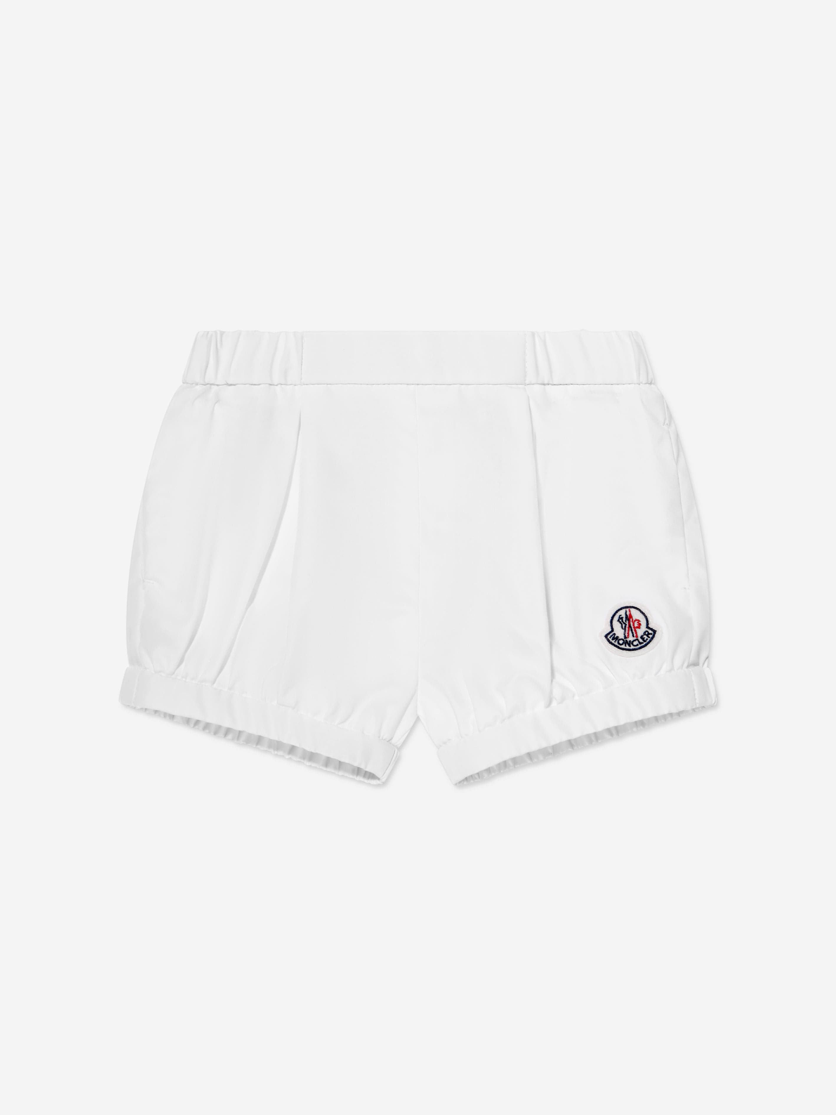 Moncler Enfant Baby Girls Cotton Shorts in White Online Cheap Pice
