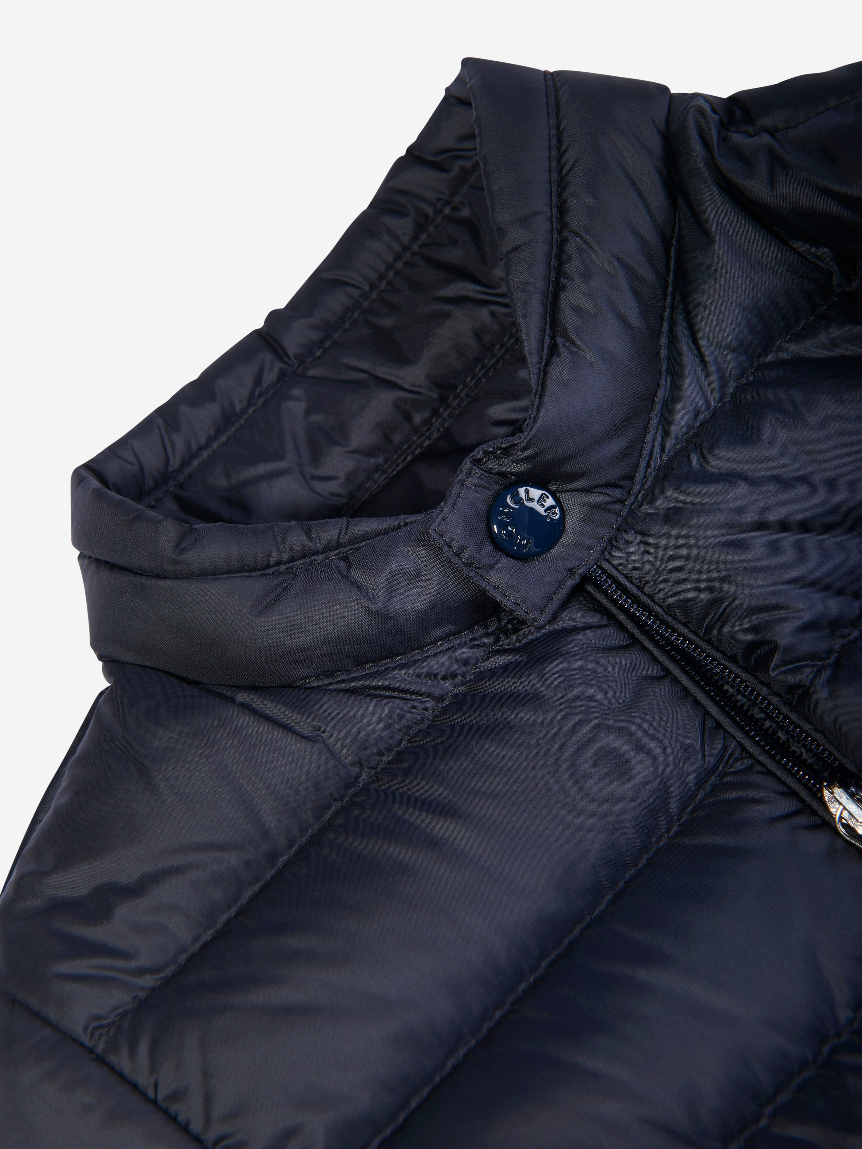 Moncler Enfant Baby Boys Down Padded Acorus Jacket in Navy Free Shipping Nicekicks