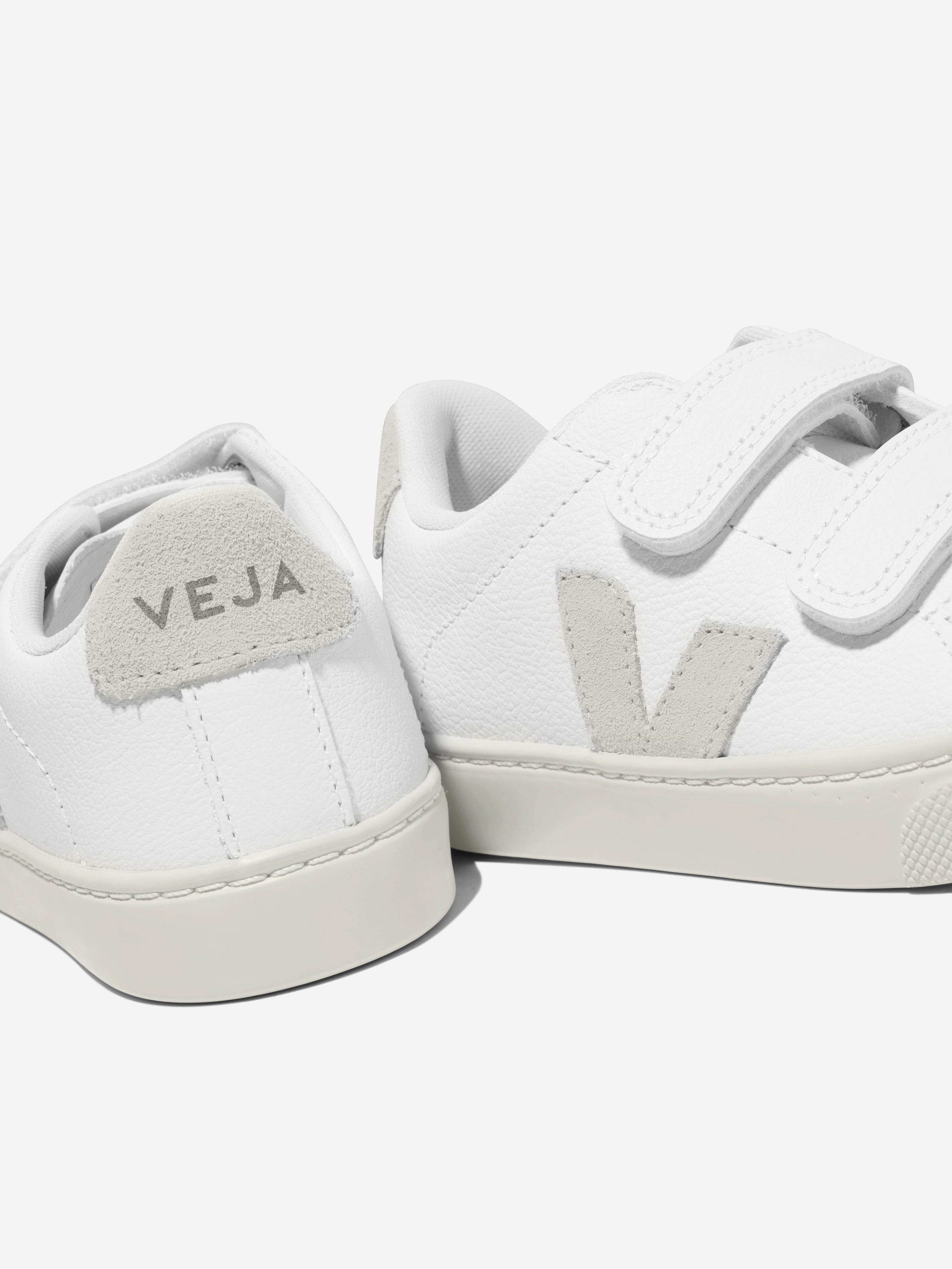 Veja Kids ChromeFree Leather Esplar Trainers in White Buy Cheap Wiki