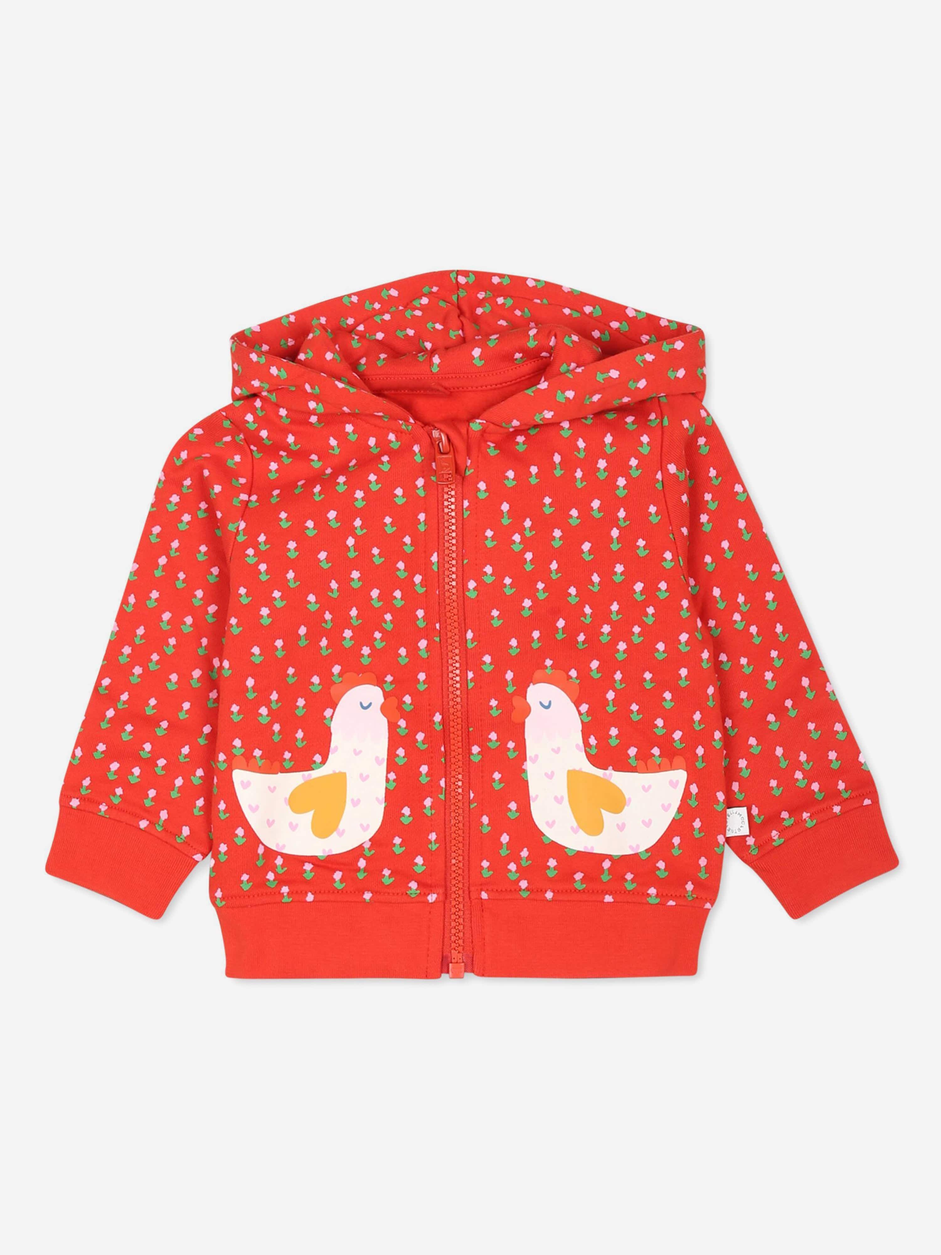 Stella McCartney Baby Girls Chicken Zip Up Top in Red Cheap Sale Free Shipping