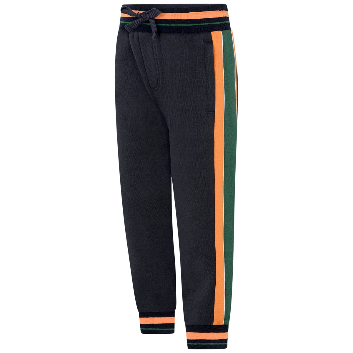 Dolce & Gabbana Boys Navy Cotton Joggers Free Shipping Order