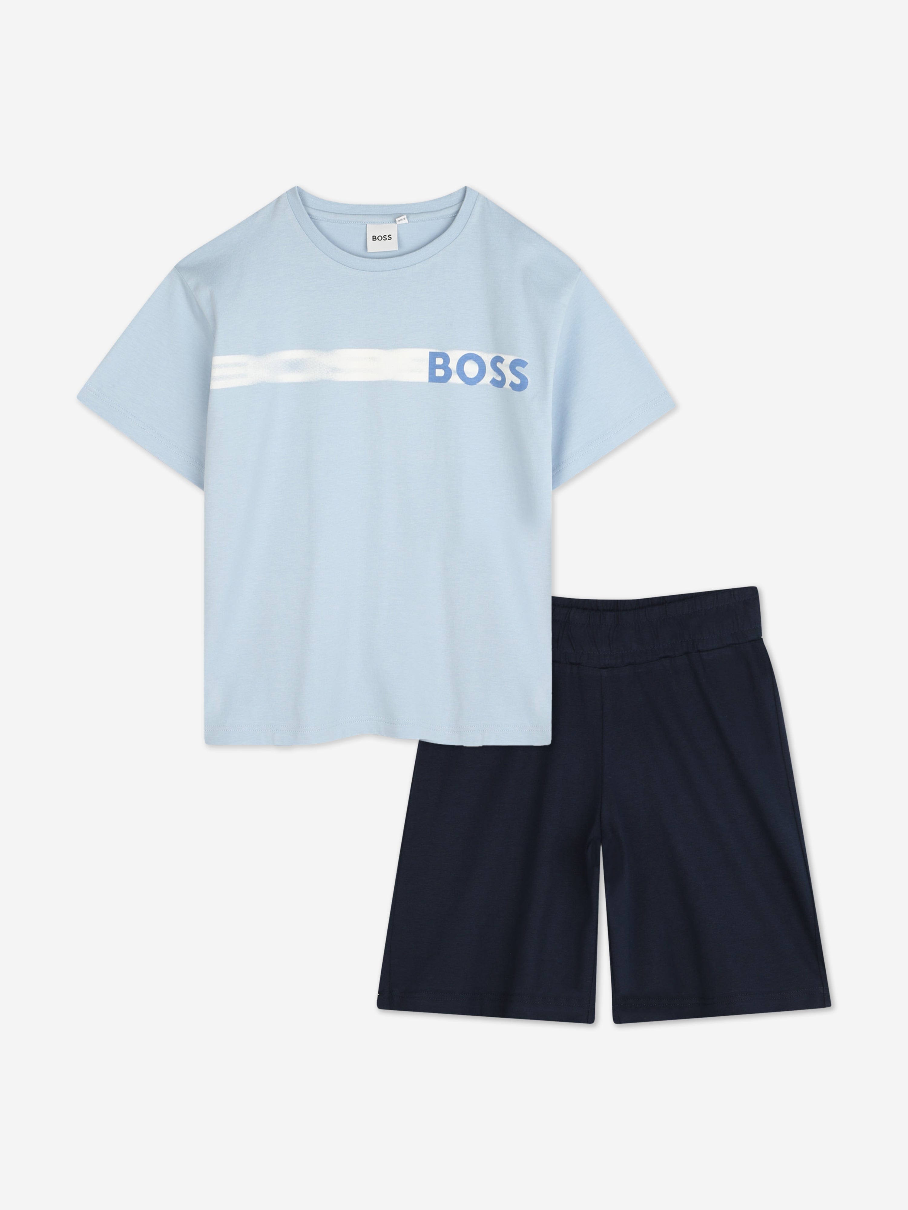 BOSS Boys Short Set in Blue Buy Cheap Pre Order
