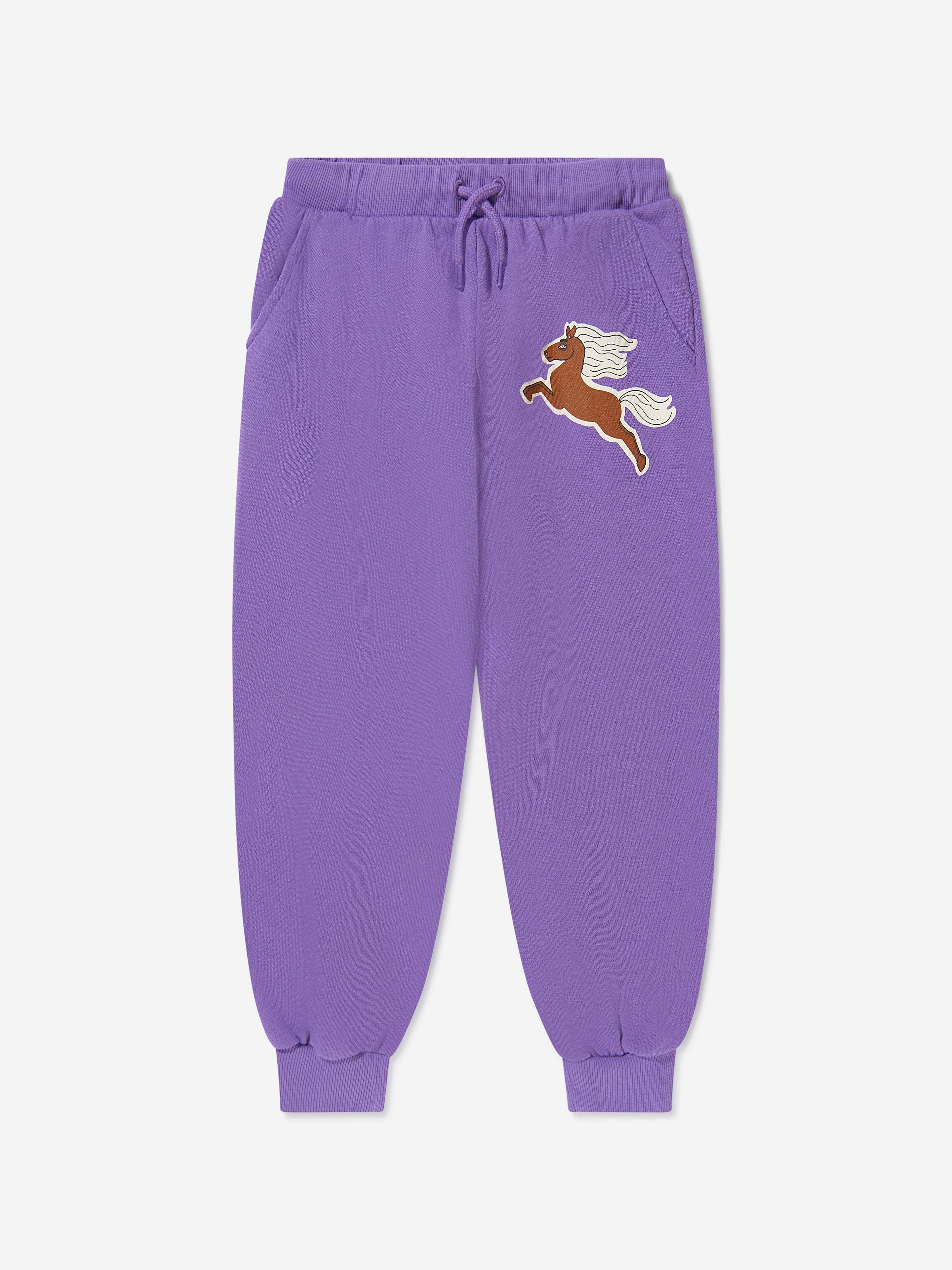 Mini Rodini Kids Organic Cotton Horse Sweatpants Wiki For Sale