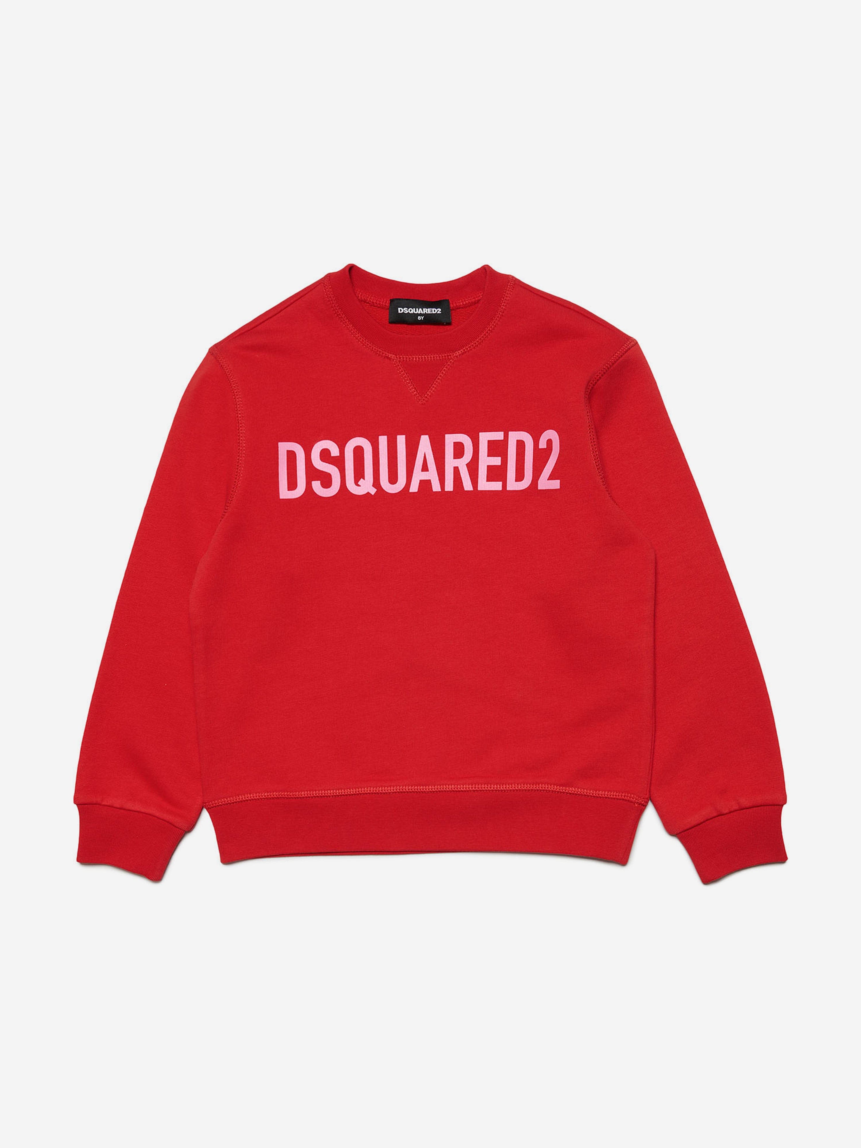 Dsquared2 Kids Logo Sweatshirt in Red Cheap Sale Best Wholesale
