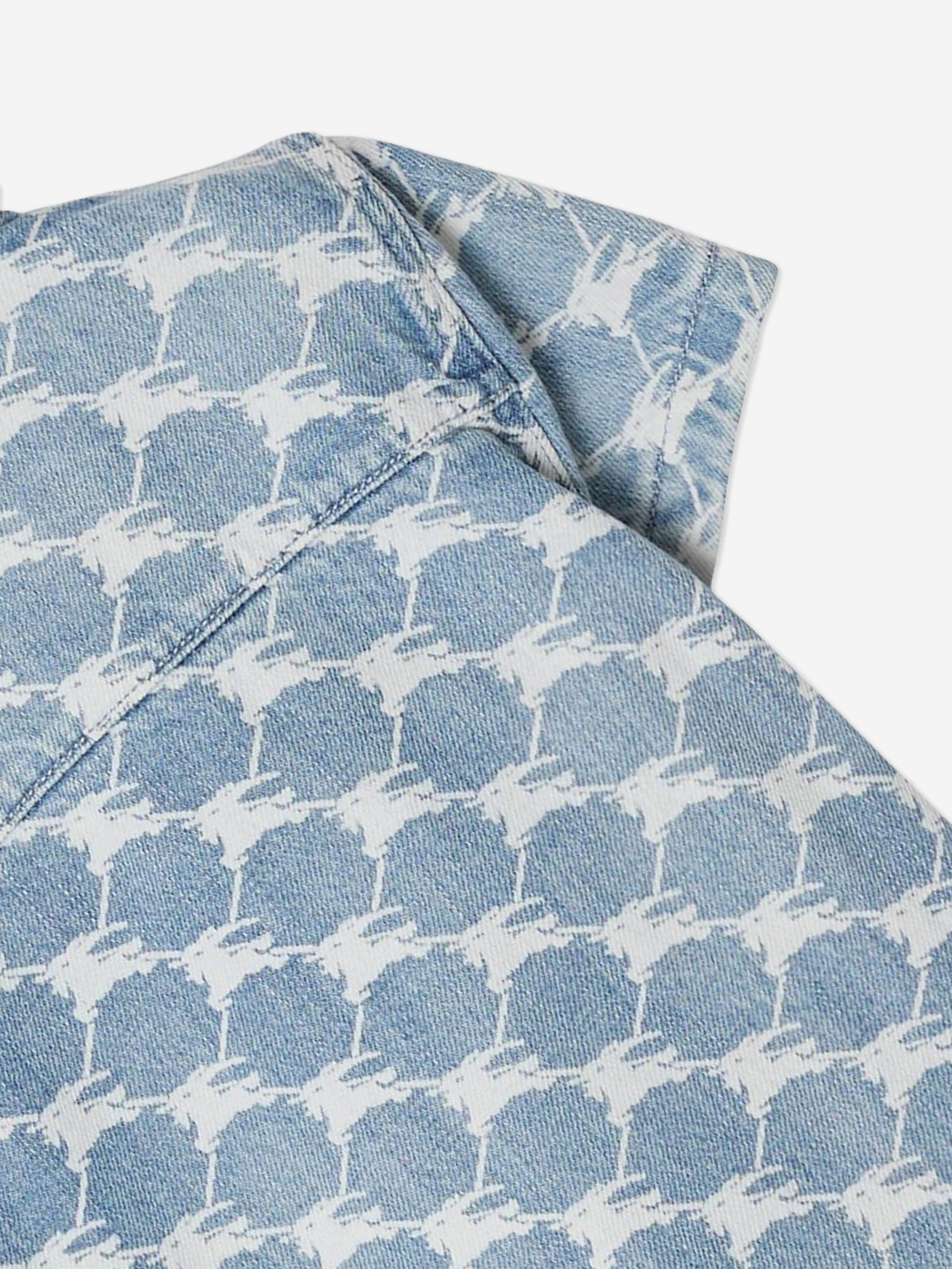Burberry Baby Boys Mini Alan Shirt in Blue Outlet Original