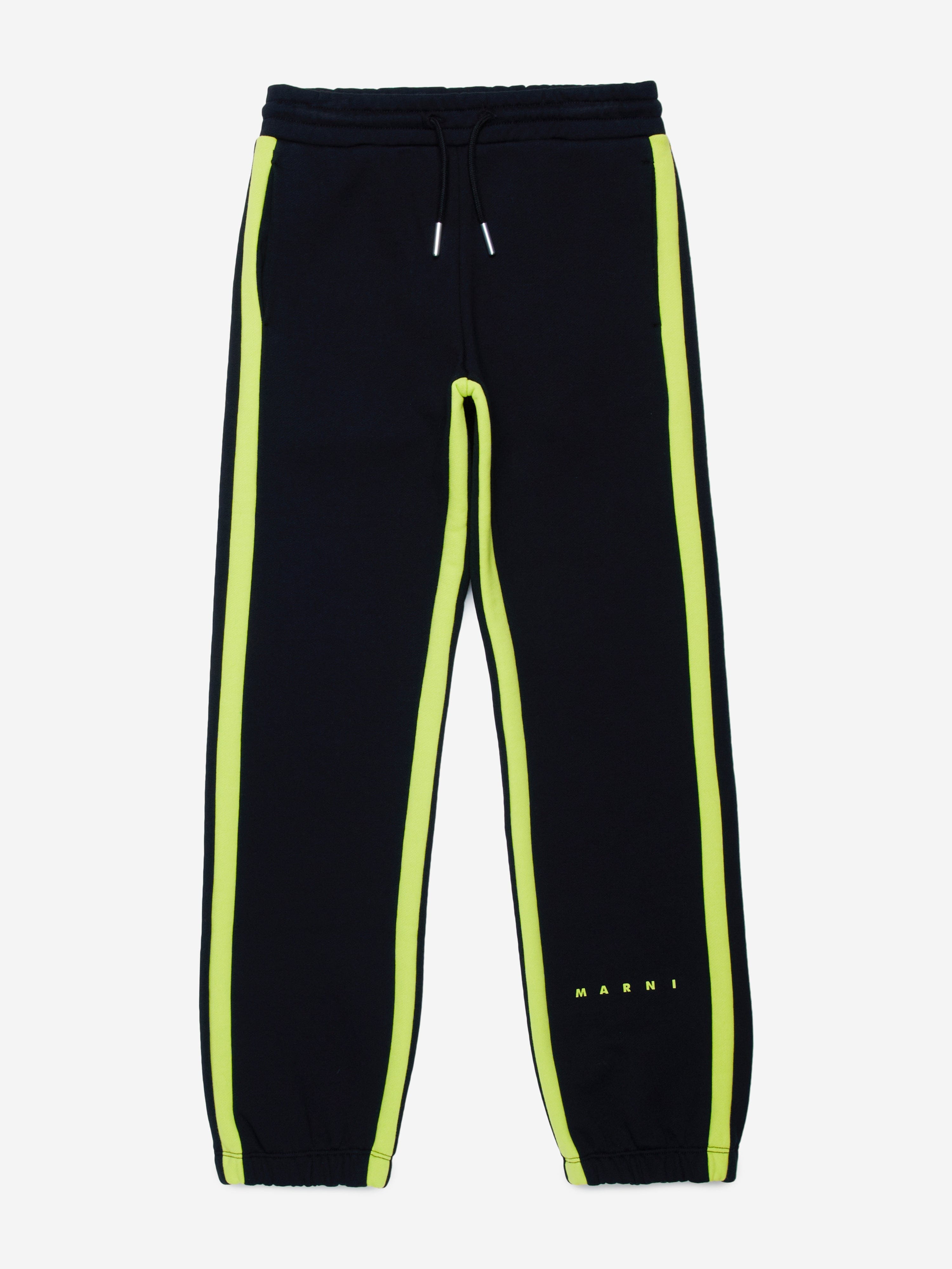 MARNI Kids Logo Joggers in Black Buy Cheap Popular