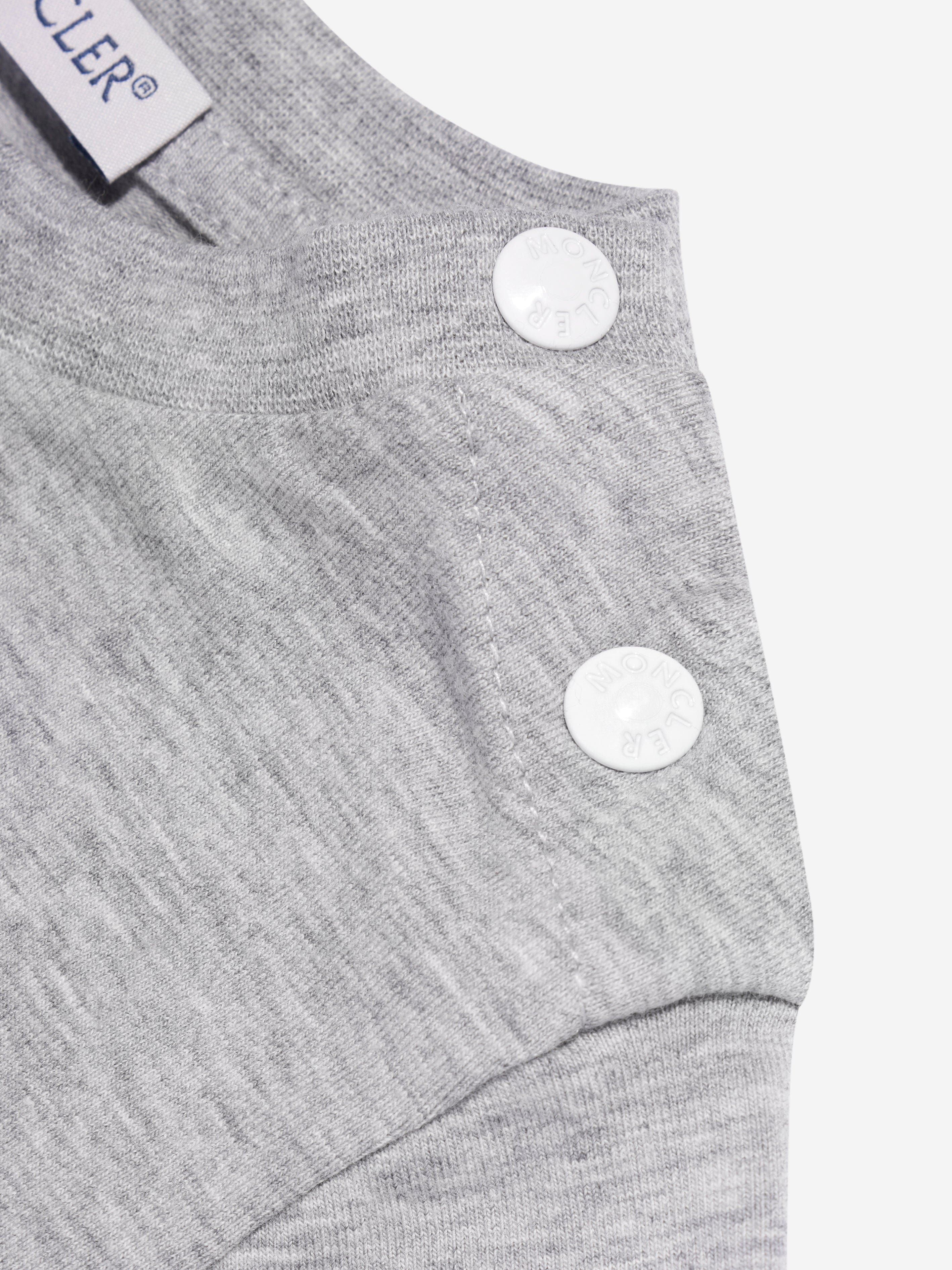 Moncler Enfant Baby Boys Logo T-Shirt in Grey Sale View