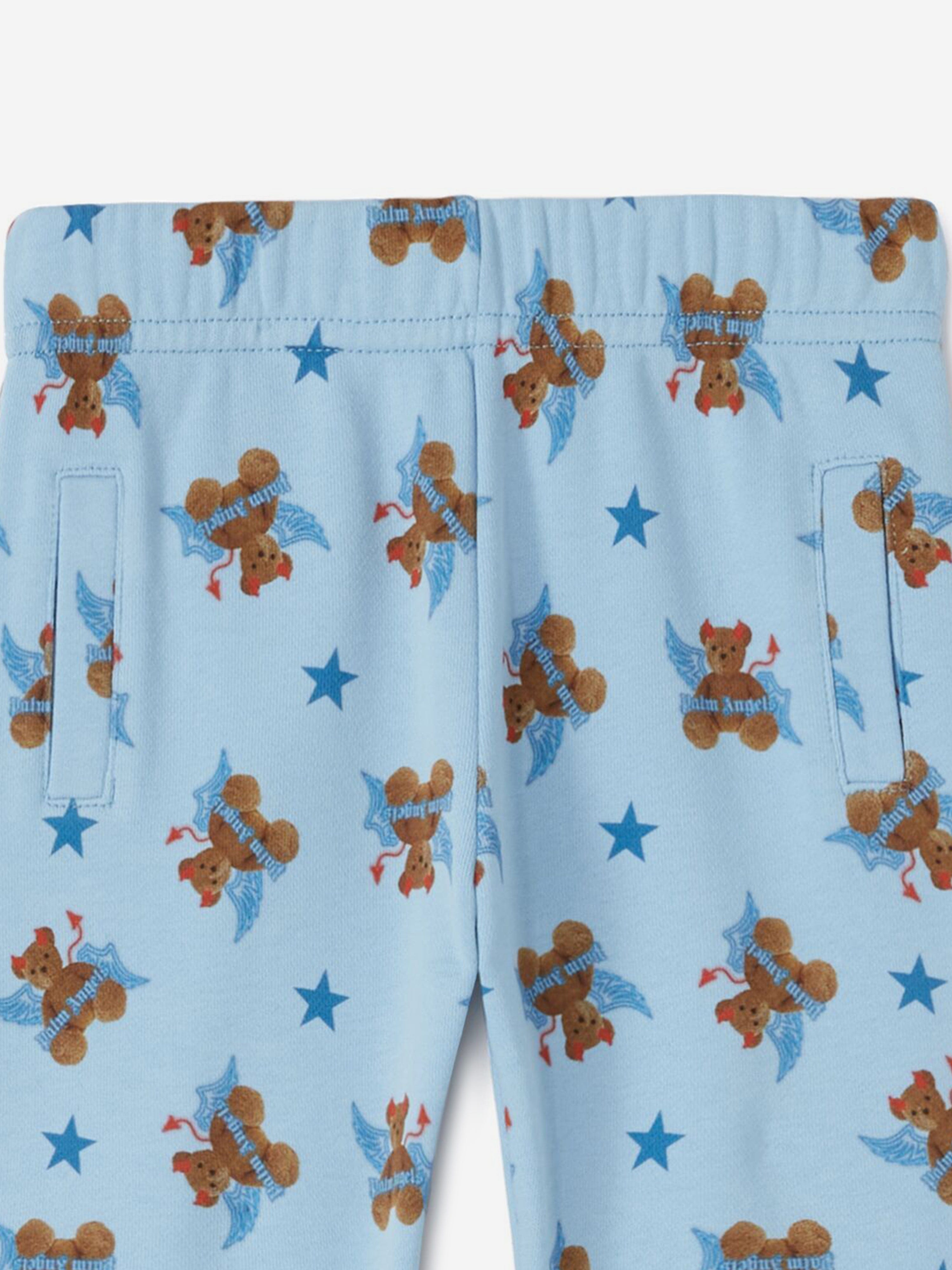 Baby Boys AOP Bear Devil Joggers in Blue Buy Cheap Inexpensive