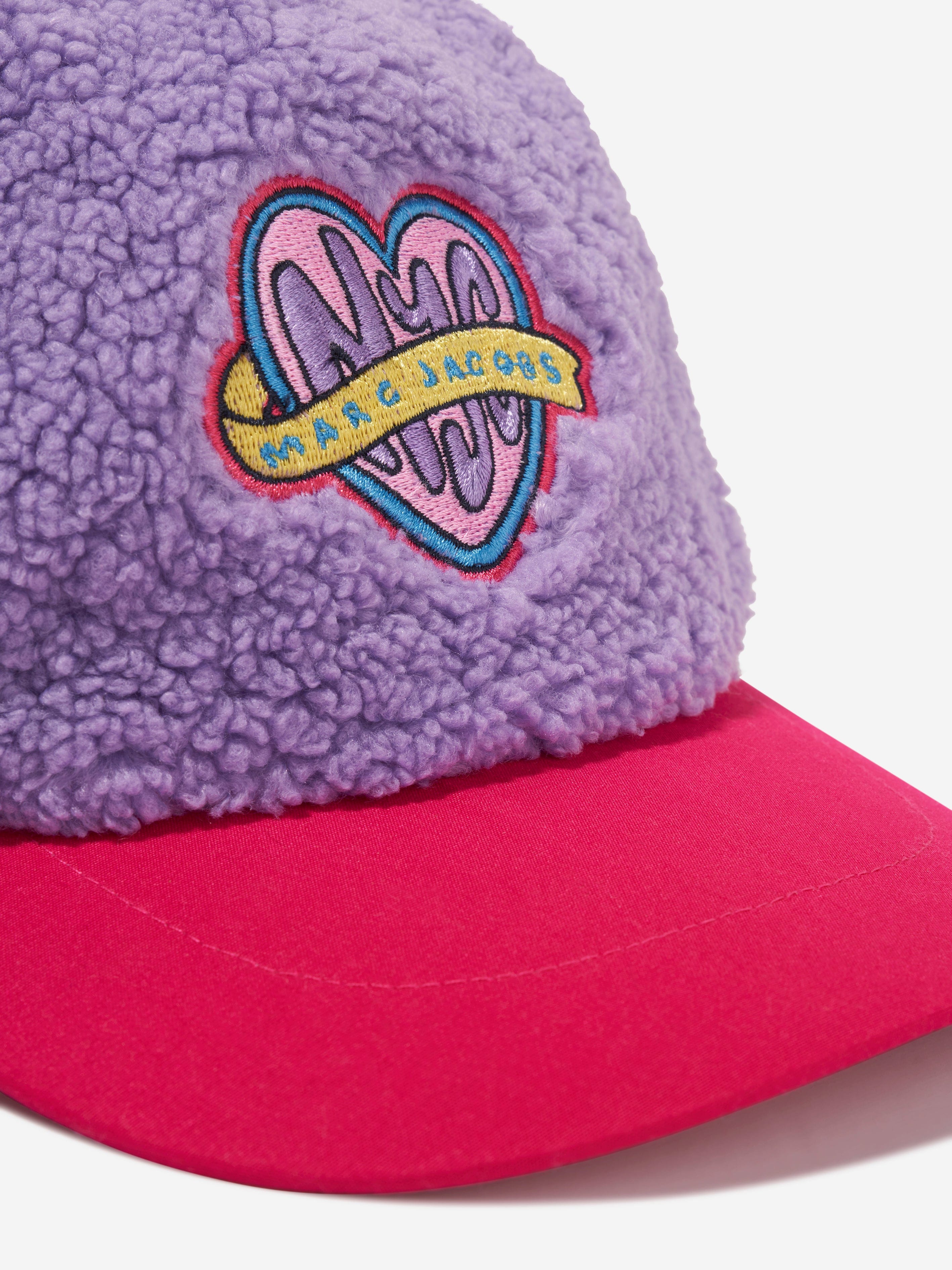 MARC JACOBS Girls Faux Shearling Cap in Purple Clearance Online Online