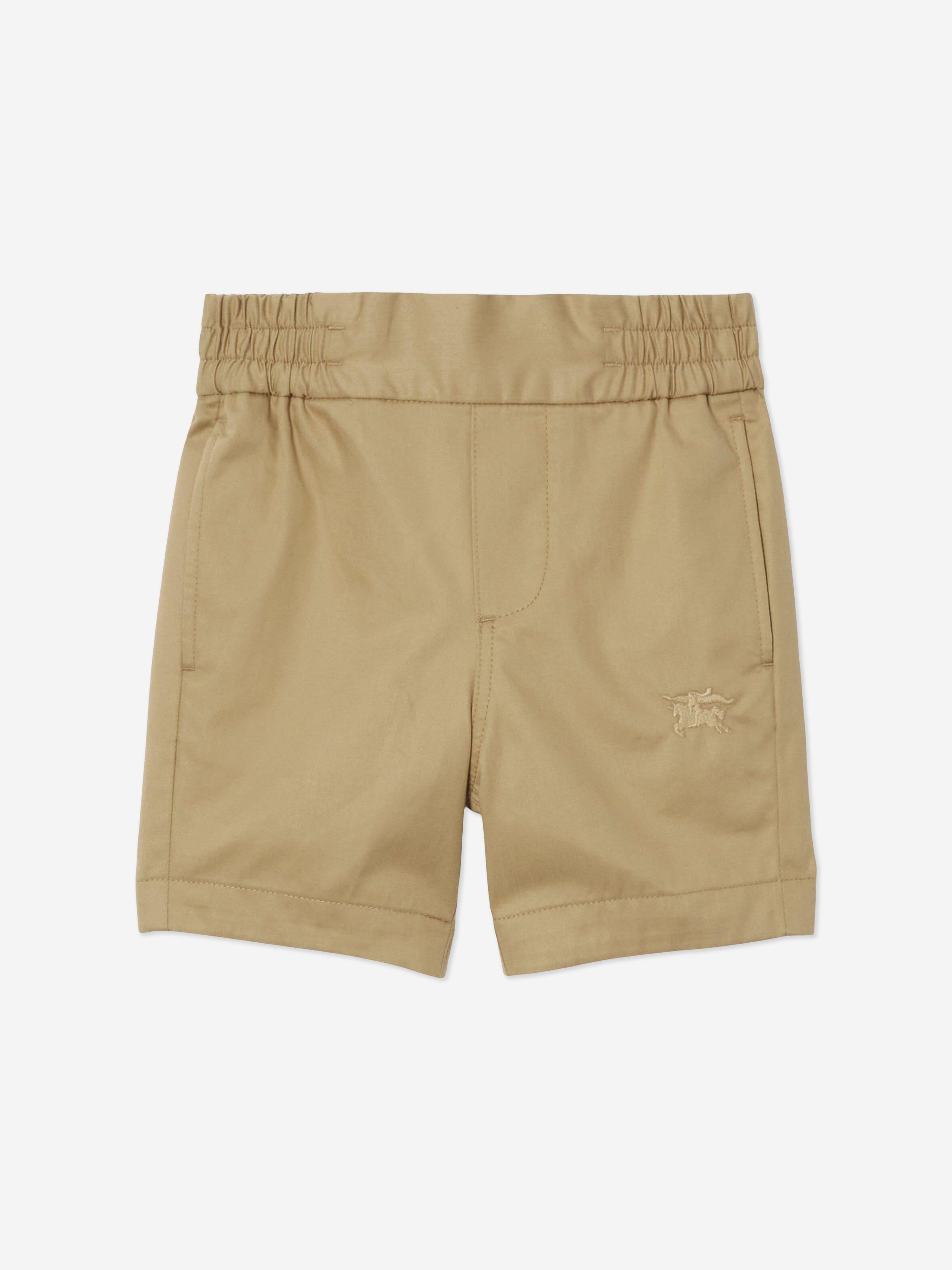 Burberry Boys Travard Logo Shorts in Beige Sast Cheap Pice