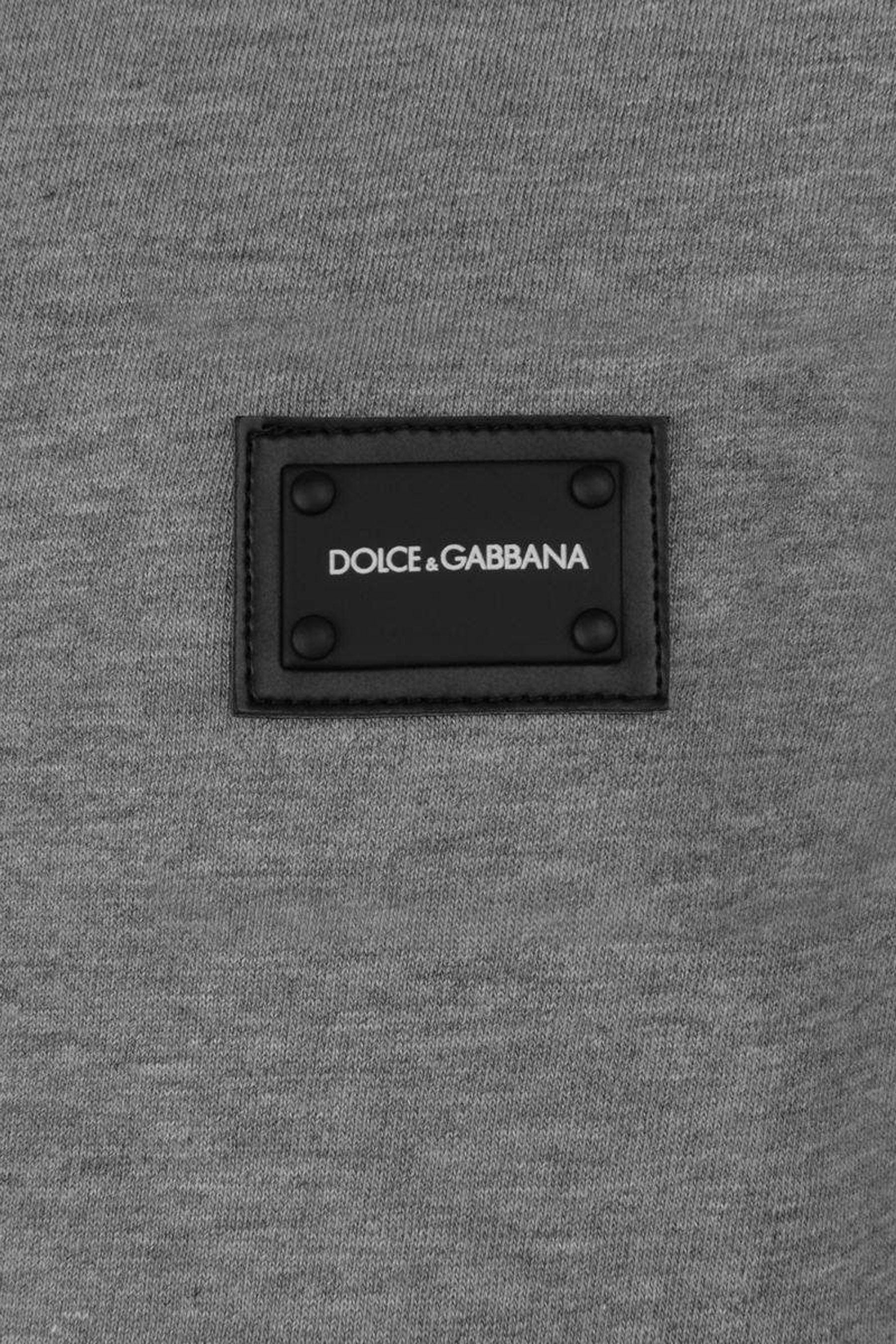 Dolce & Gabbana Boys Cotton Jersey Logo T-Shirt in Grey Buy Cheap Low Shipping