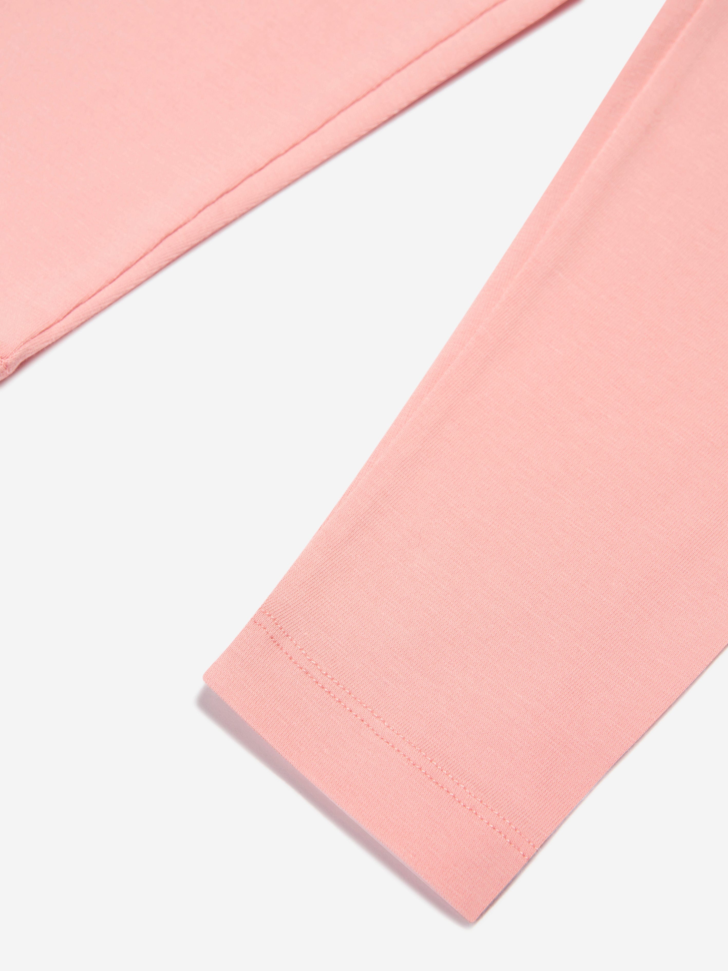 Palm Angels Girls Waistband Logo Leggings in Pink Cheap Sale Big Discount