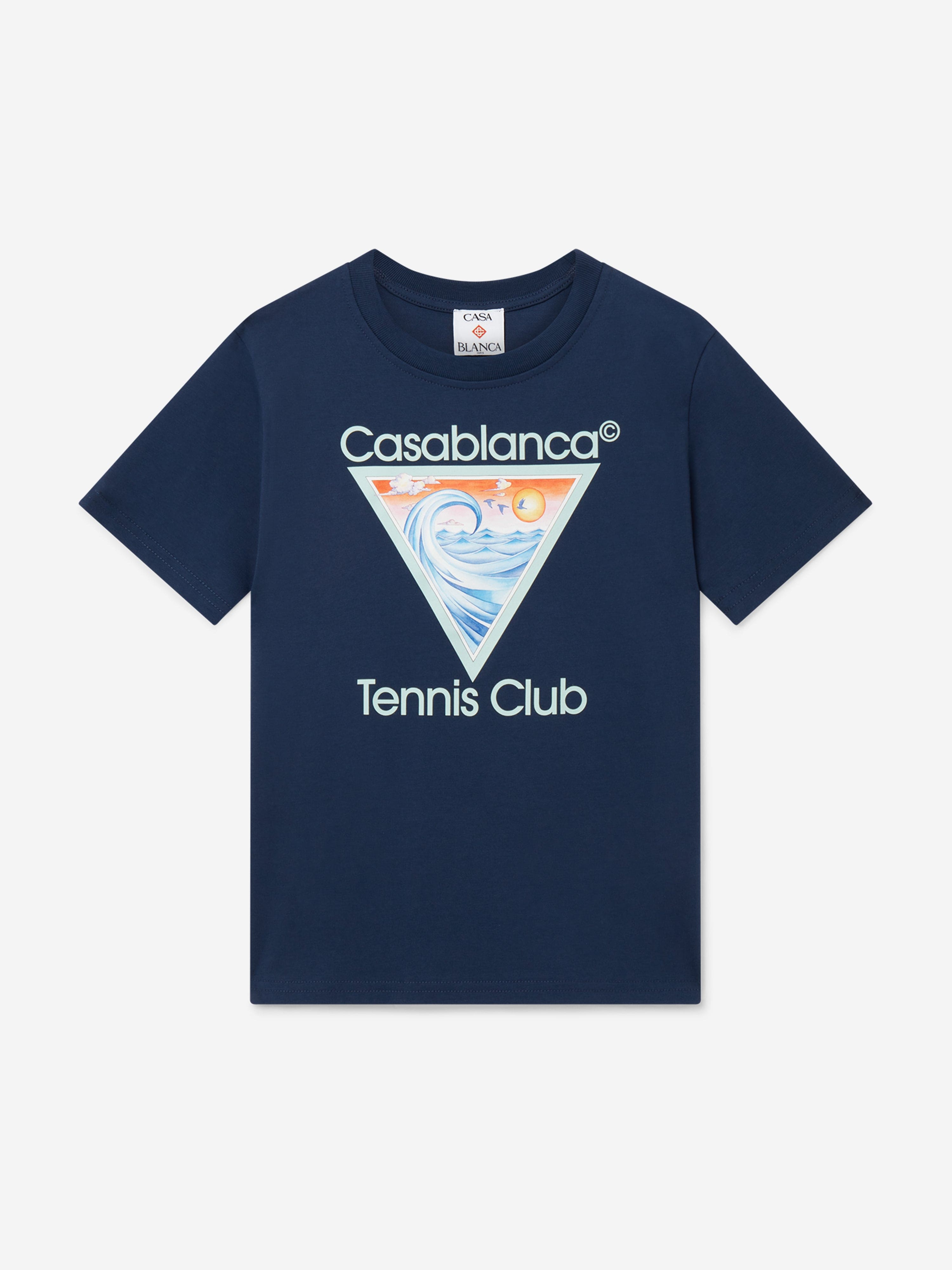 Kids Tennis Club Icon T-Shirt in Blue Pick A Best Cheap Pice