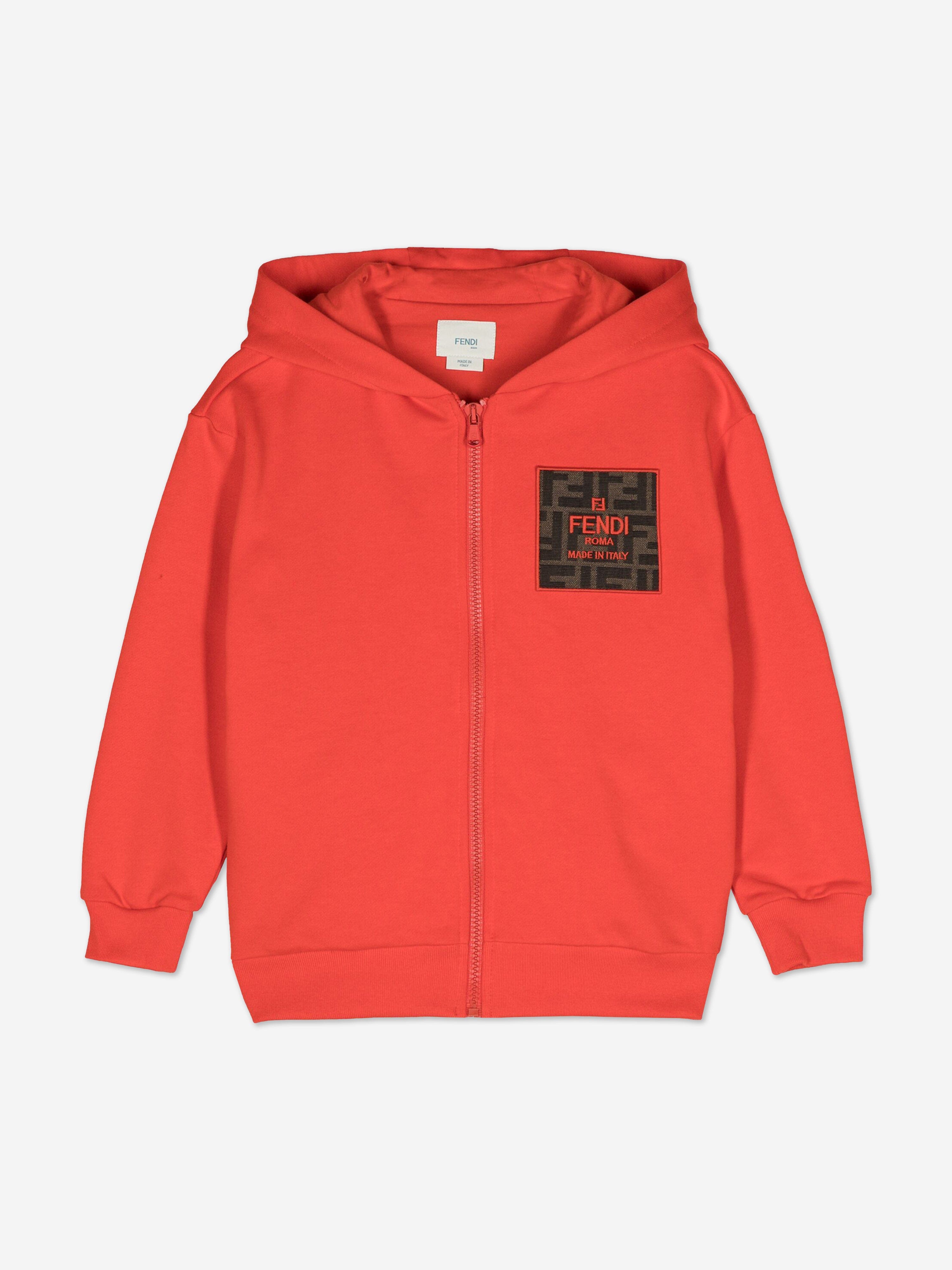 Kids Logo Zip Up Top in Red Sale Good Selling