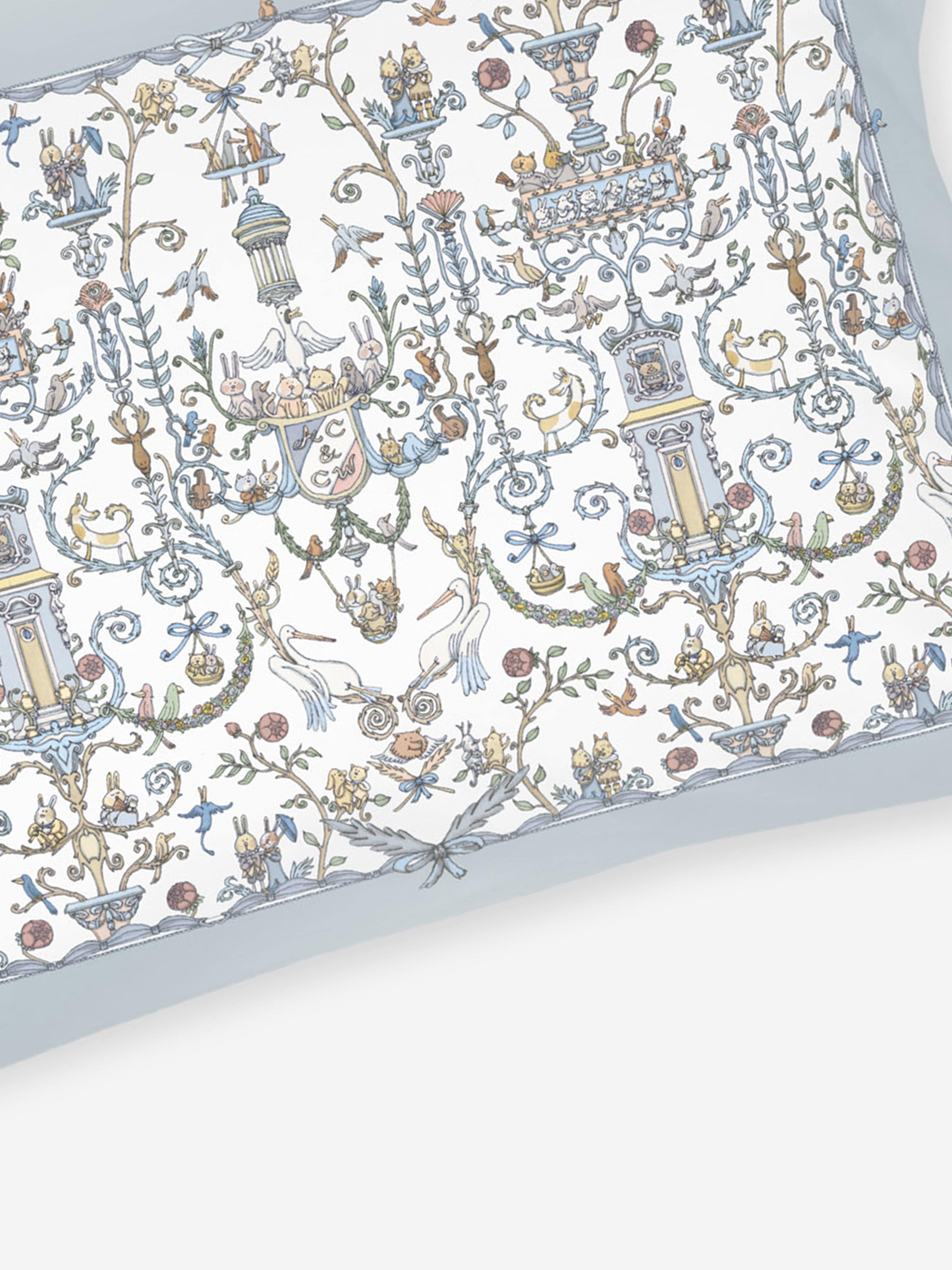 Atelier Choux Baby Boys Satin Toile De Jouy Atelier Choux & Caitlin Wilson Cushion Cover in Blue Find Great Online