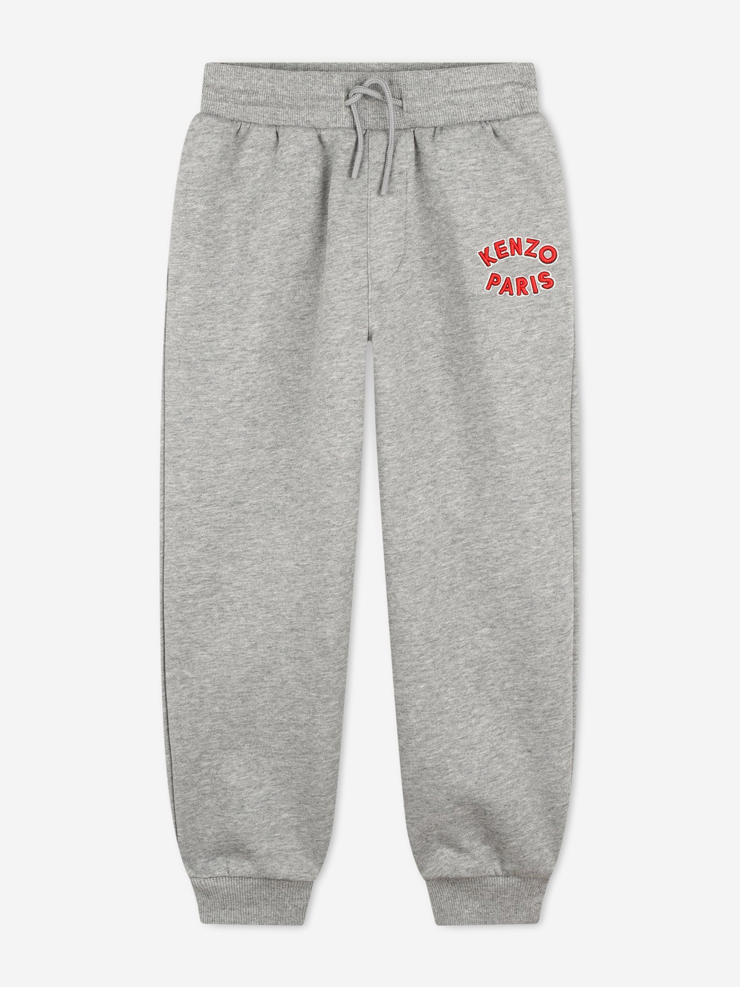 KENZO Kids Logo Joggers in Grey How Much Cheap Online