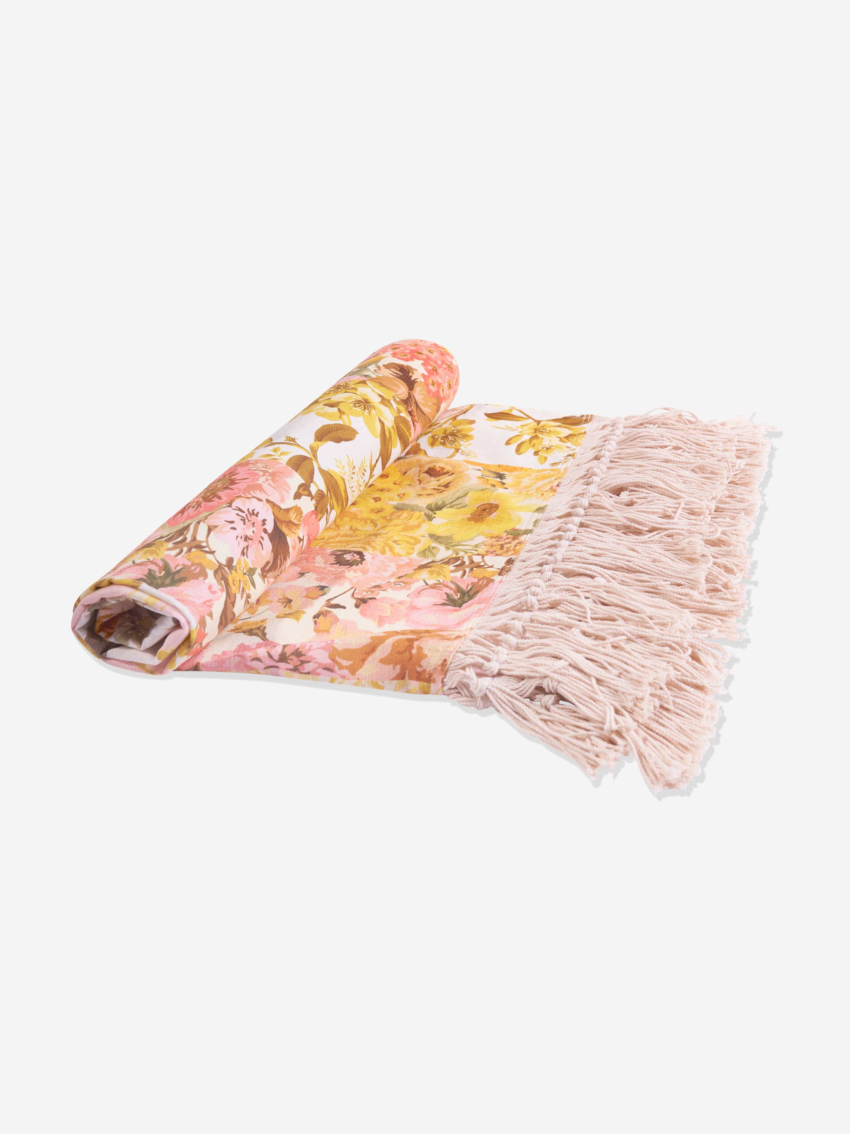 Zimmermann Girls Patch Floral Towel in Yellow Best Deals