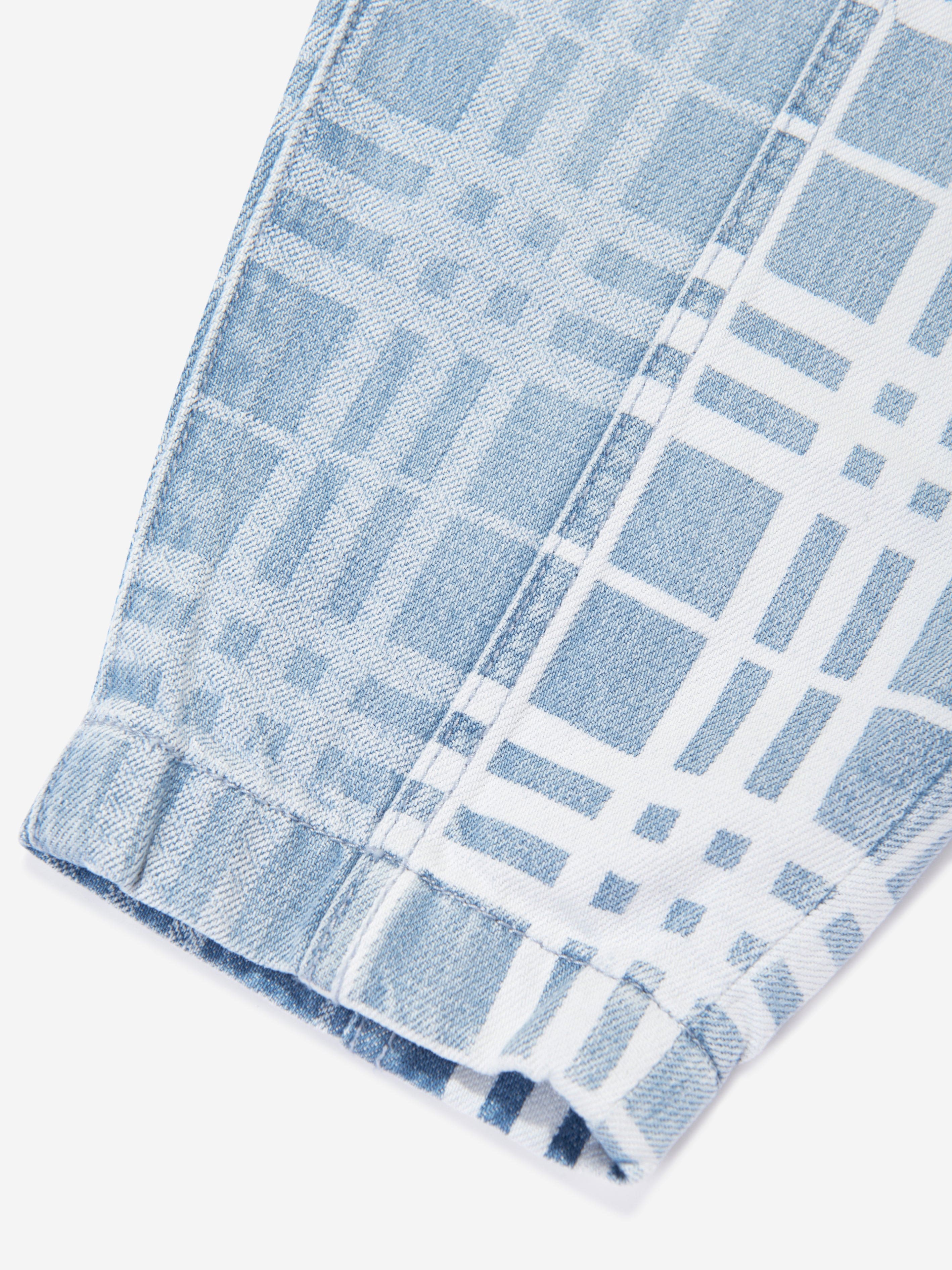 Burberry Girls Check Jasmine Trousers in Blue Buy Cheap Affordable
