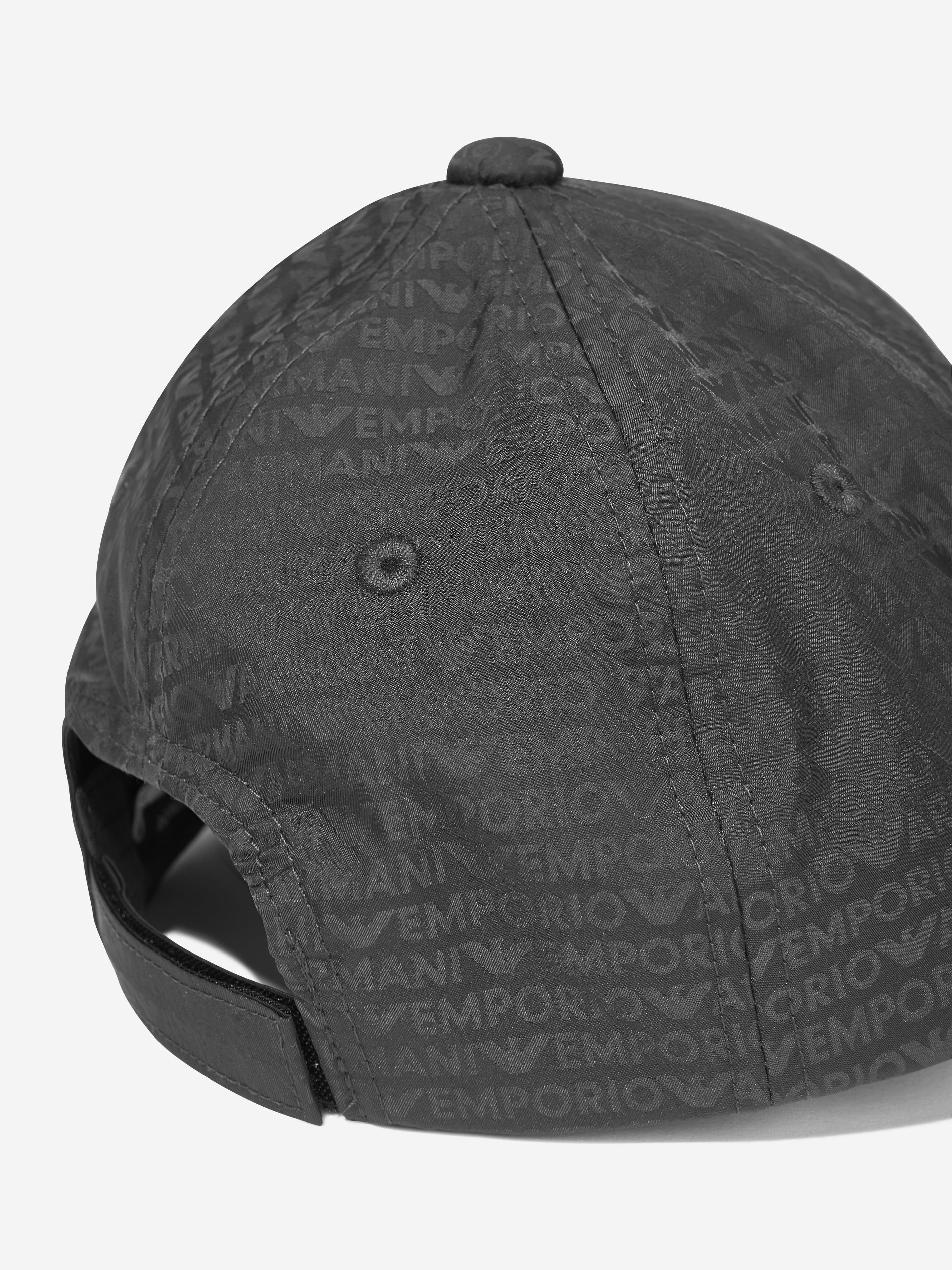 Emporio Armani Boys Logo Baseball Cap in Green Free Shipping Real