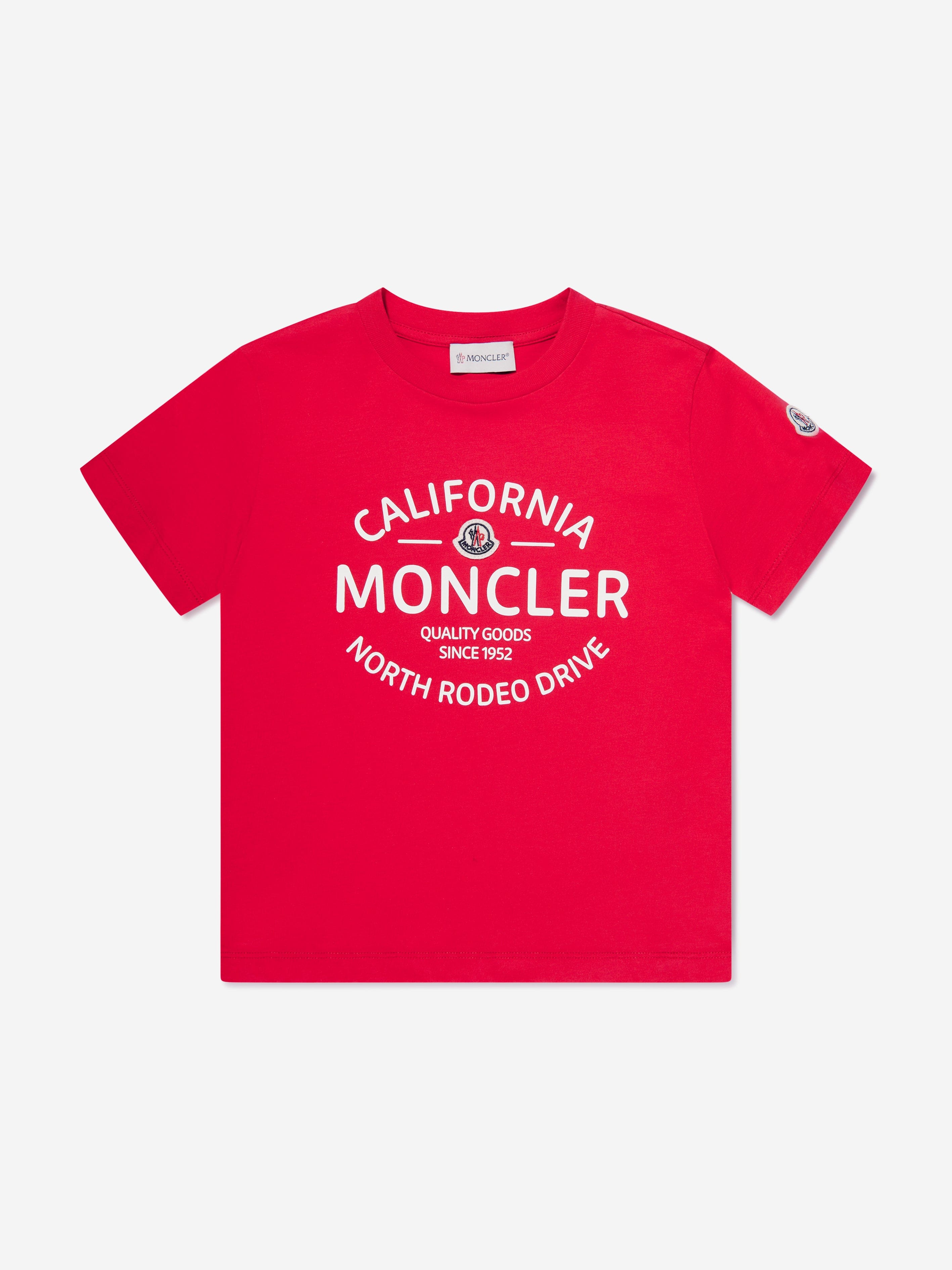 Moncler Enfant Boys Ride The Waves T-Shirt in Red Buy