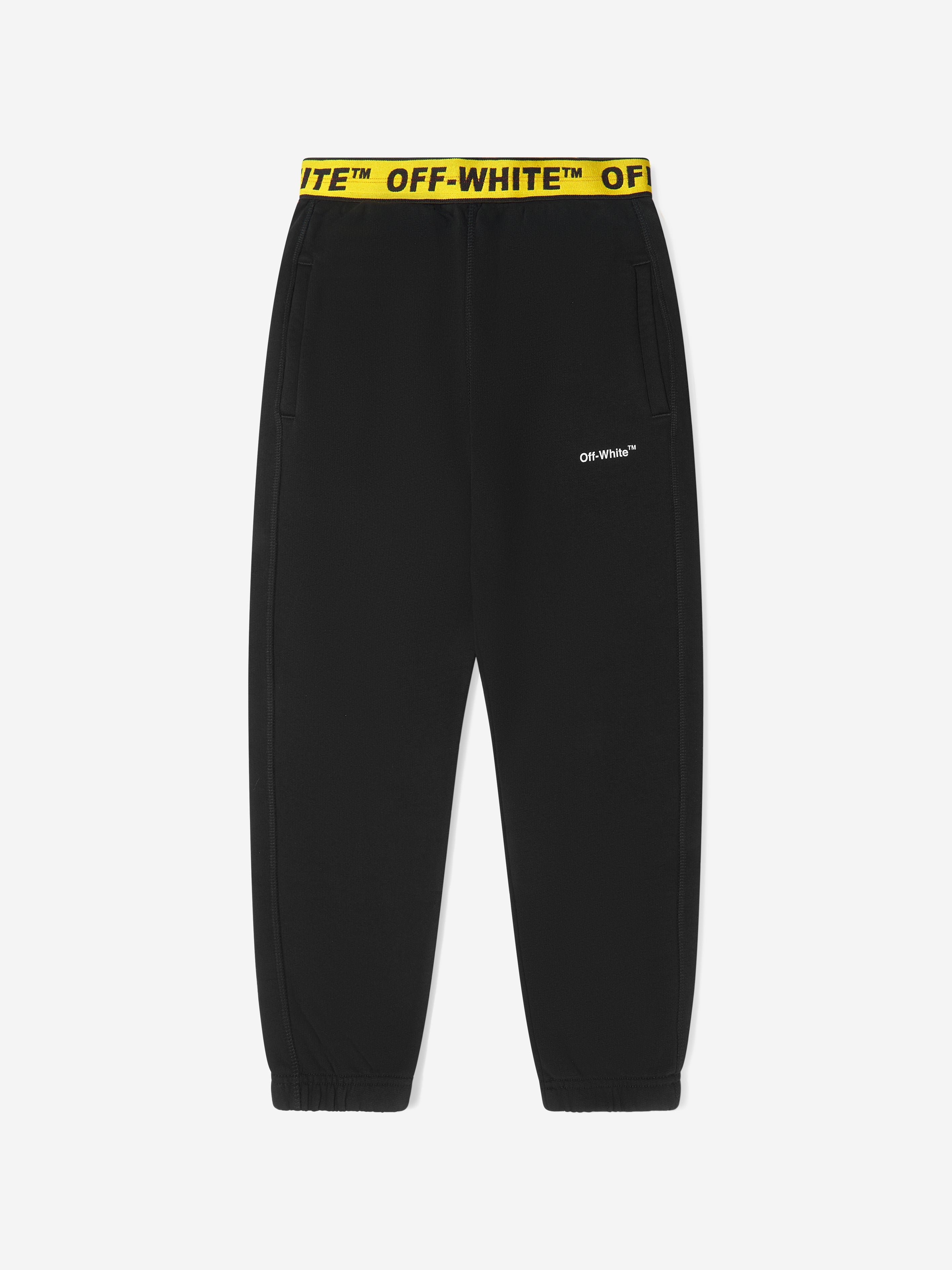 Off-White Boys Logo Industrial Joggers in Black Collections Cheap Online
