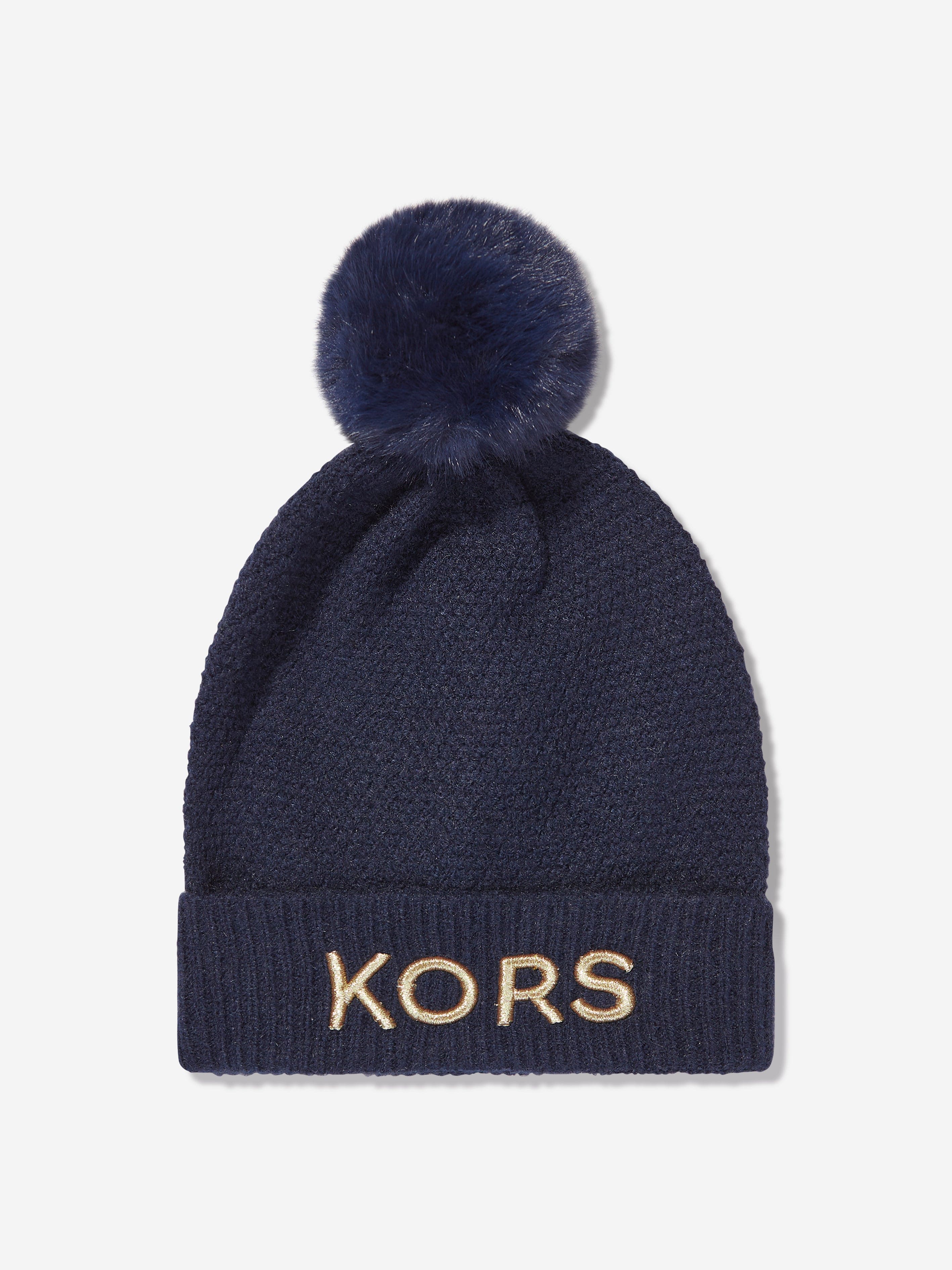 Michael Kors Girls Logo Pull On Hat in Navy Pay With Visa Cheap Online
