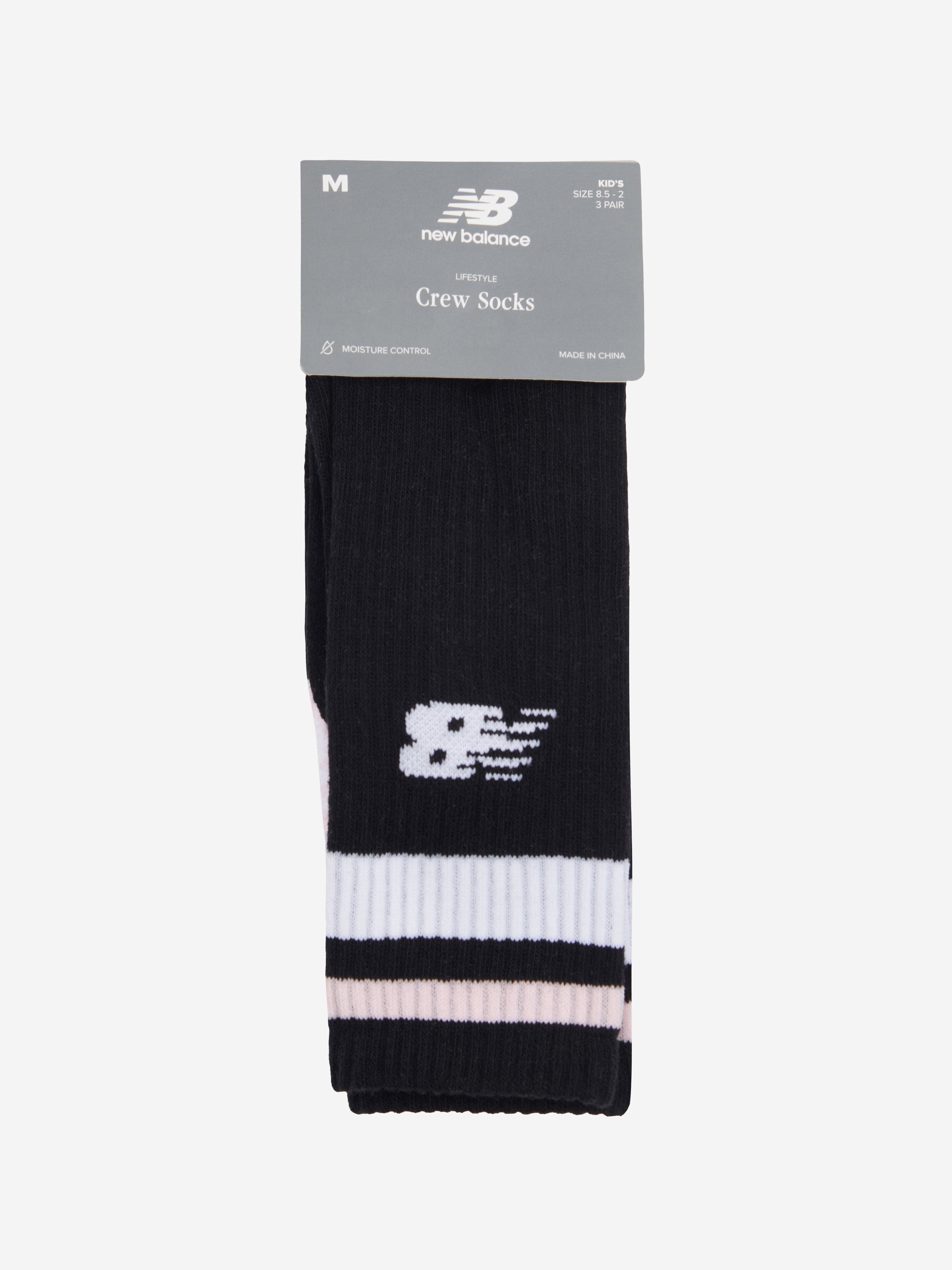 New Balance Boys 3 Pack Basketball Socks Set in Multicolour Outlet Amazing Pice