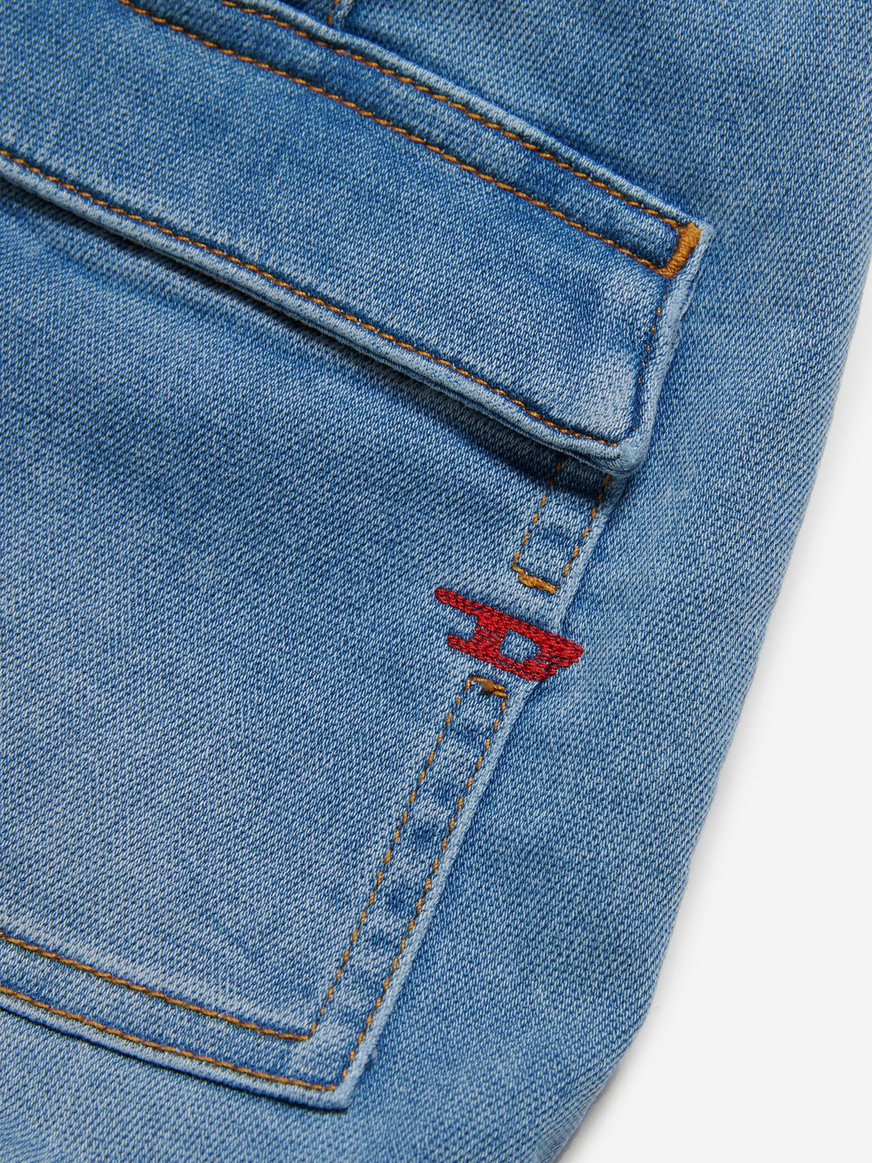 Diesel Boys JoggJean Drawstring Shorts in Blue Low Pice Sale Online