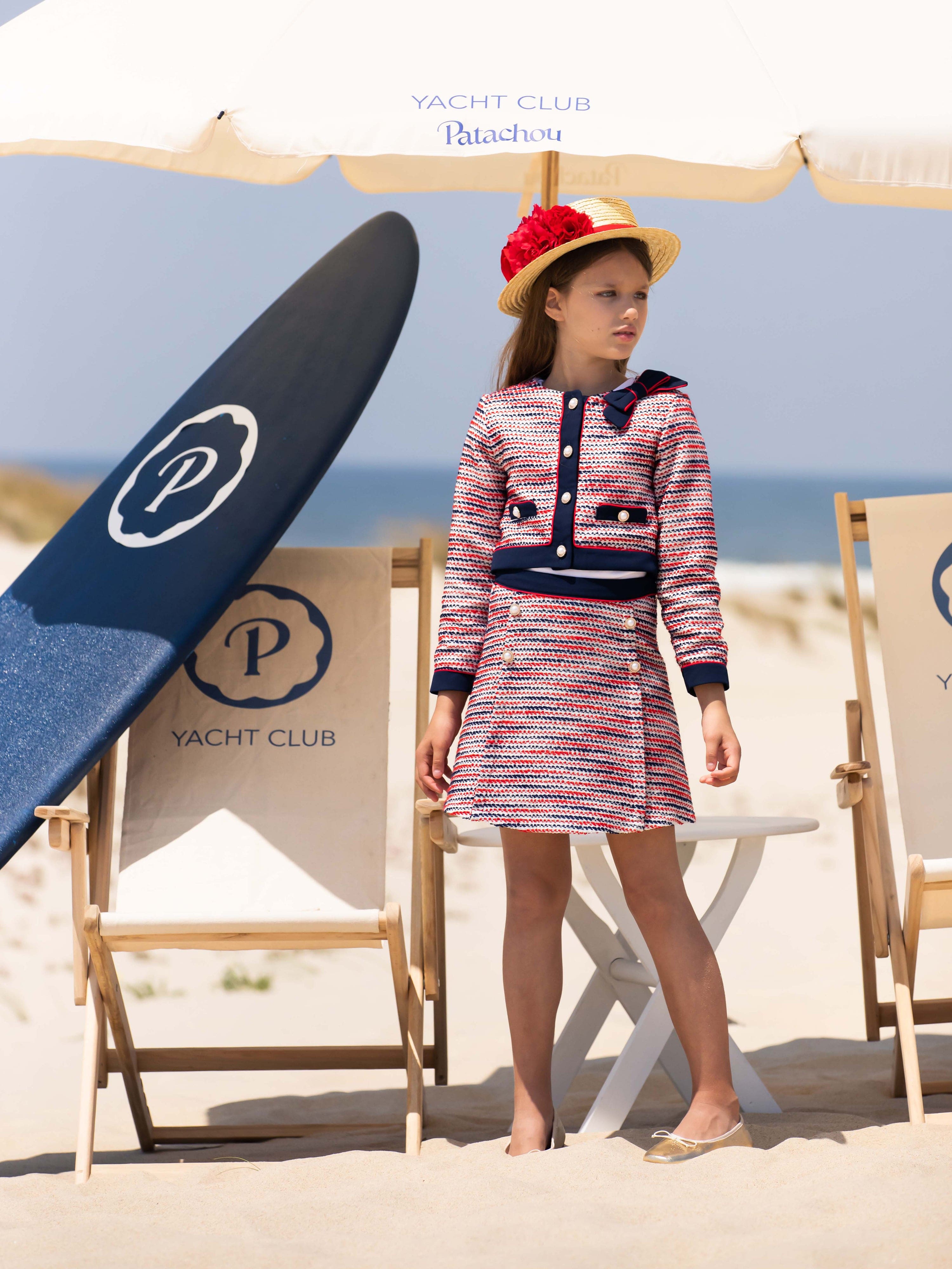 Patachou Girls Yacht Club Skirt in Multicolour Online Online Cheap Online