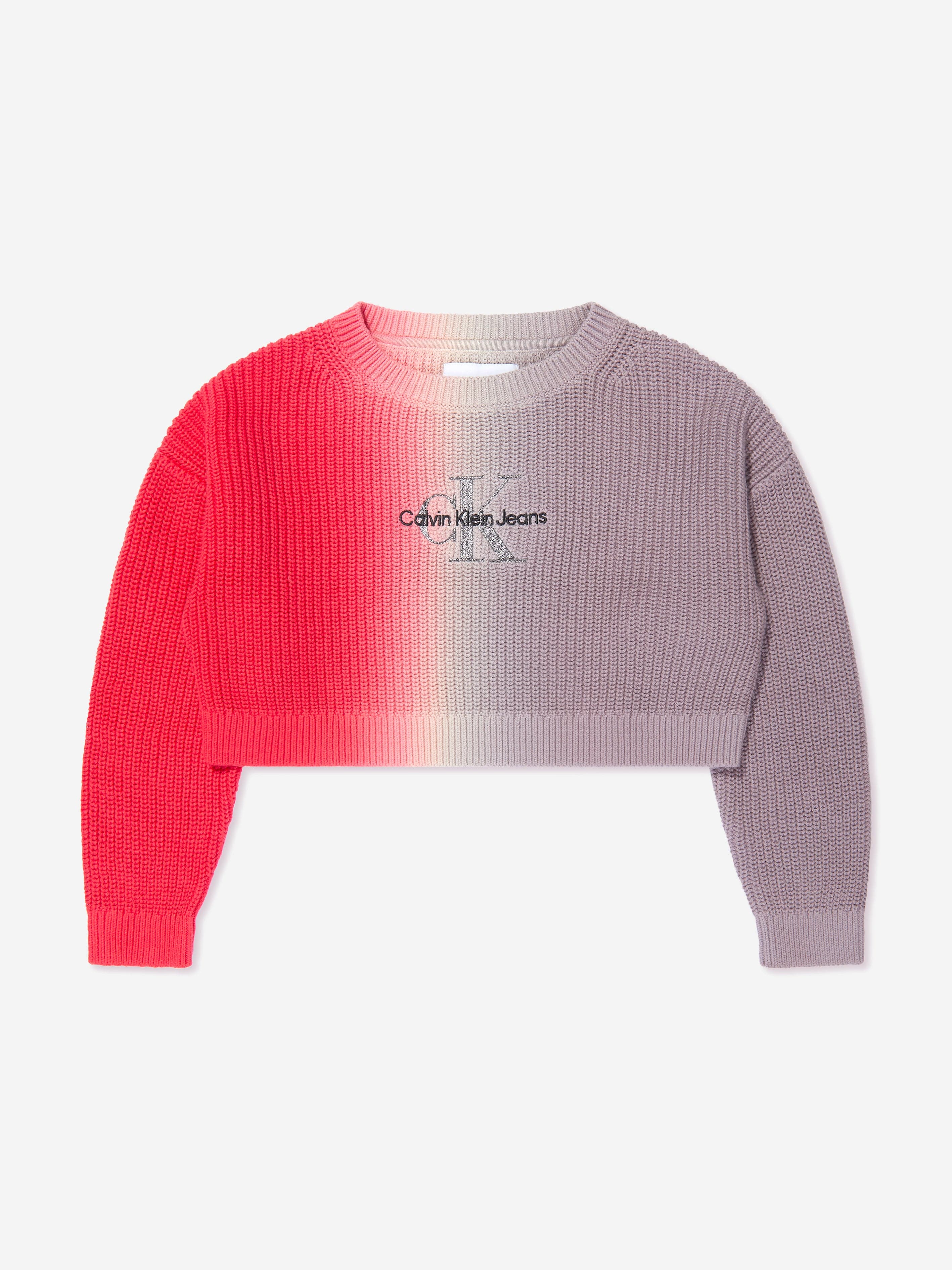 Calvin Klein Girls Monogram Gradient Sweater in Auburn Nicekicks