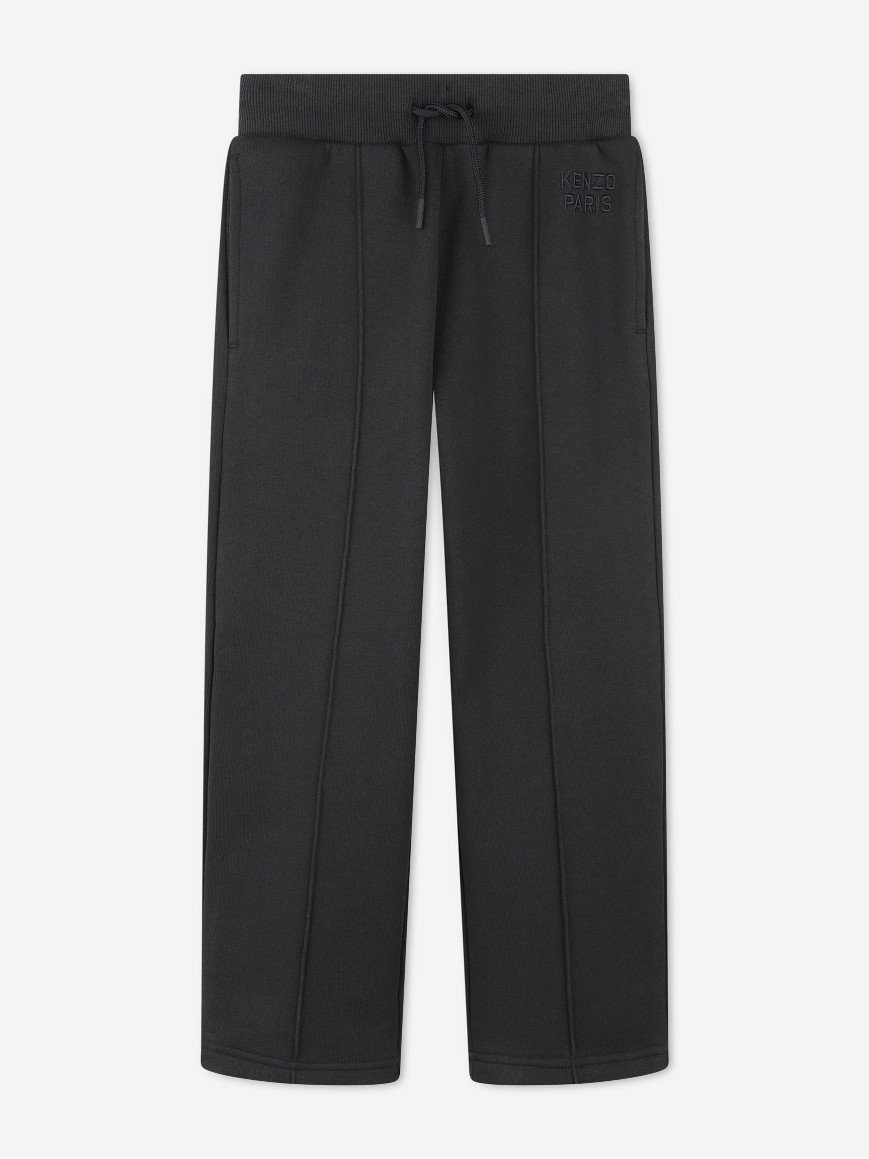 KENZO Boys Logo Joggers in Grey Discount Low Cost