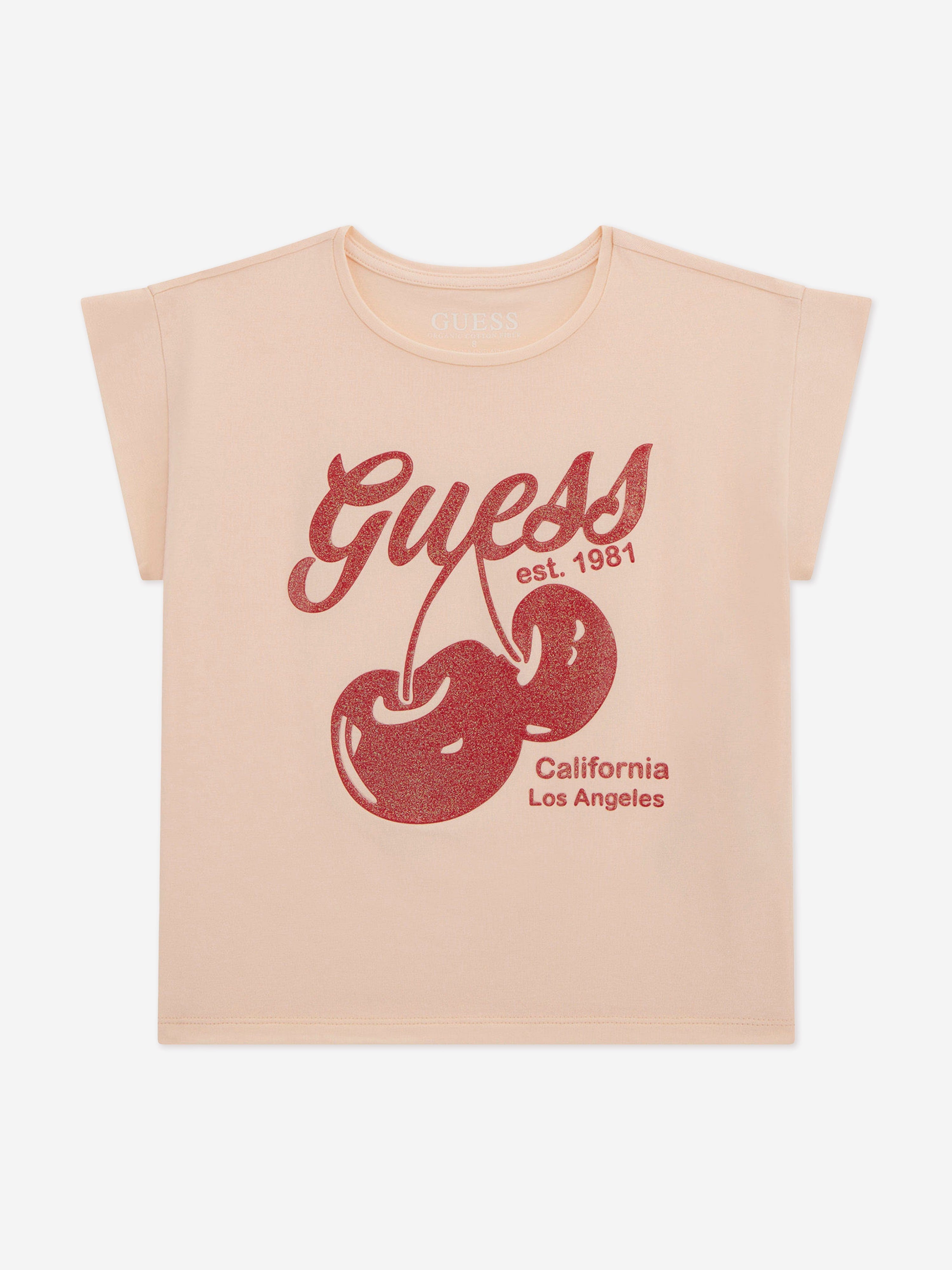 Girls Cherry Midi T-Shirt in Pink New Styles For Sale
