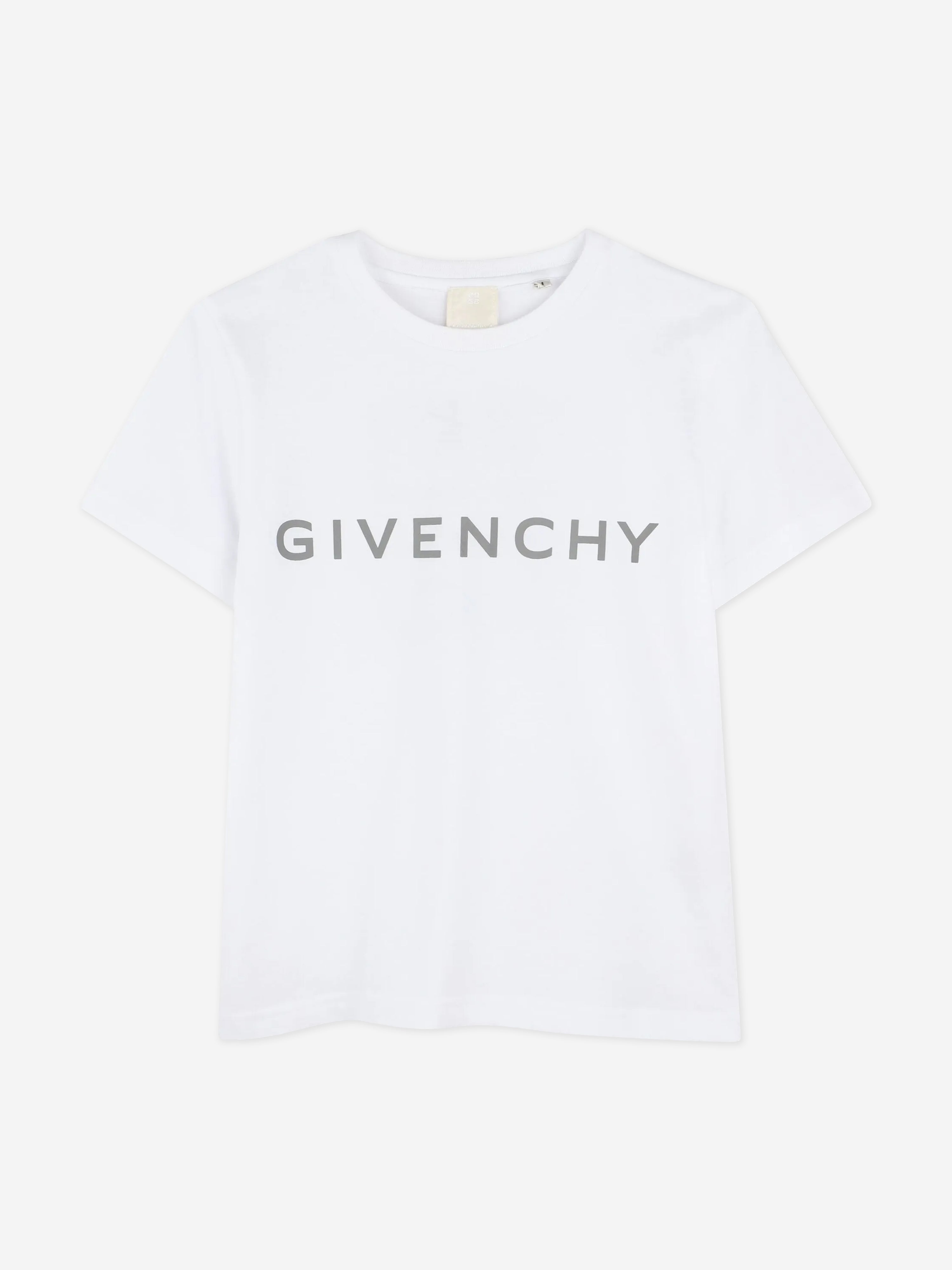 Kids Logo Print T-Shirt in White Pictures Cheap Online