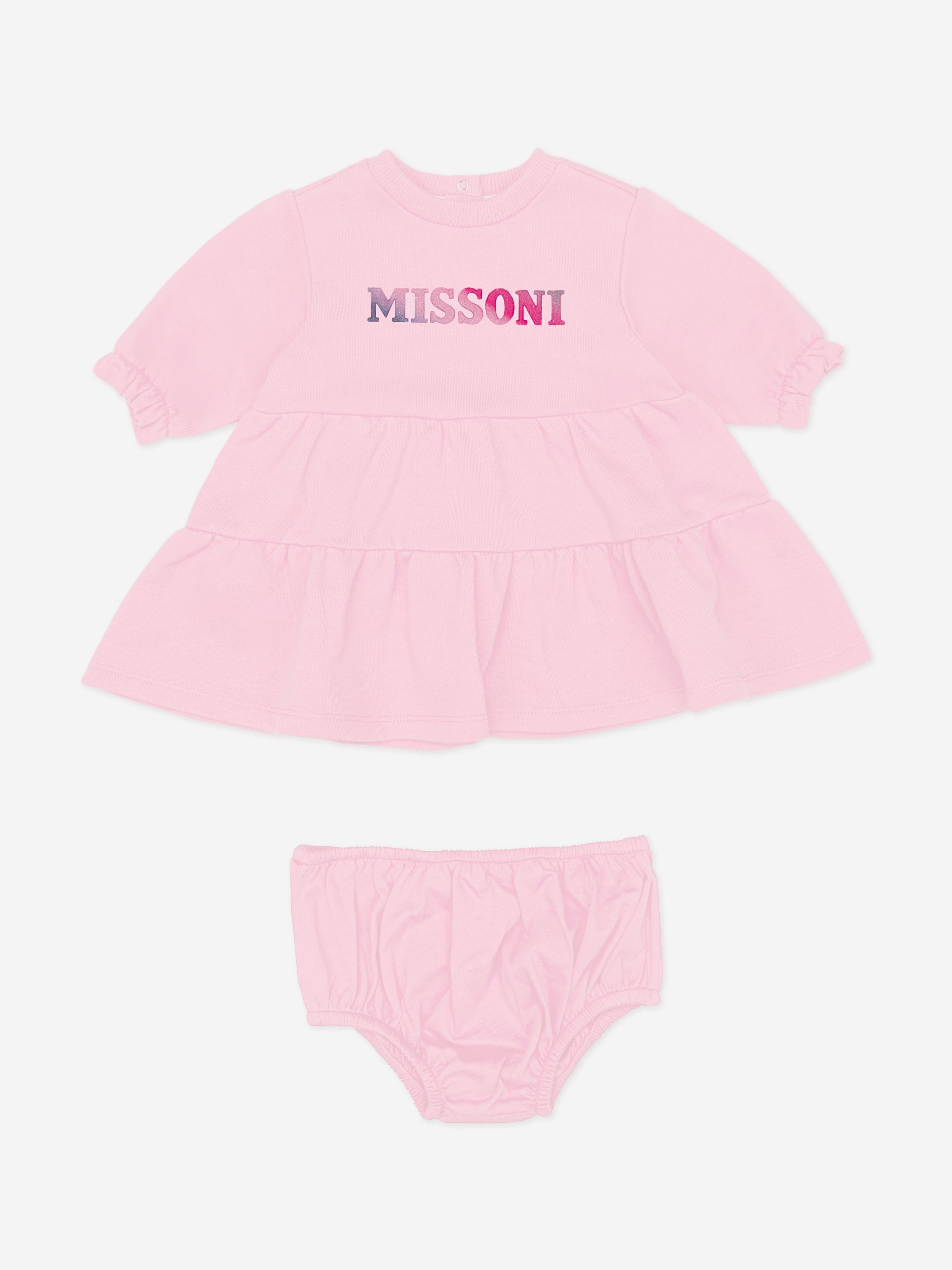 Missoni Baby Girls Jersey Dress With Knickers in Pink Cheap Sale Tumblr