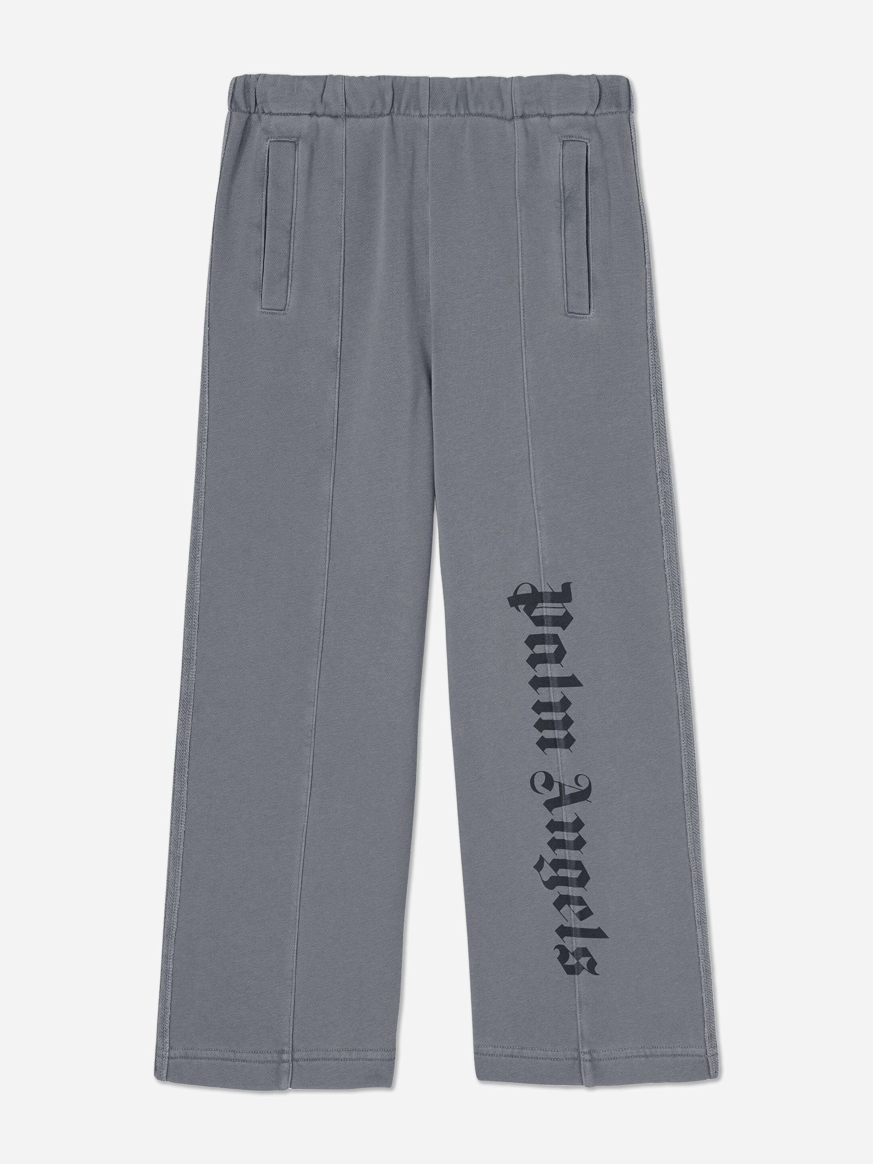 Palm Angels Kids Cuts Faded Travel Joggers in Grey 2025 Cheap Online