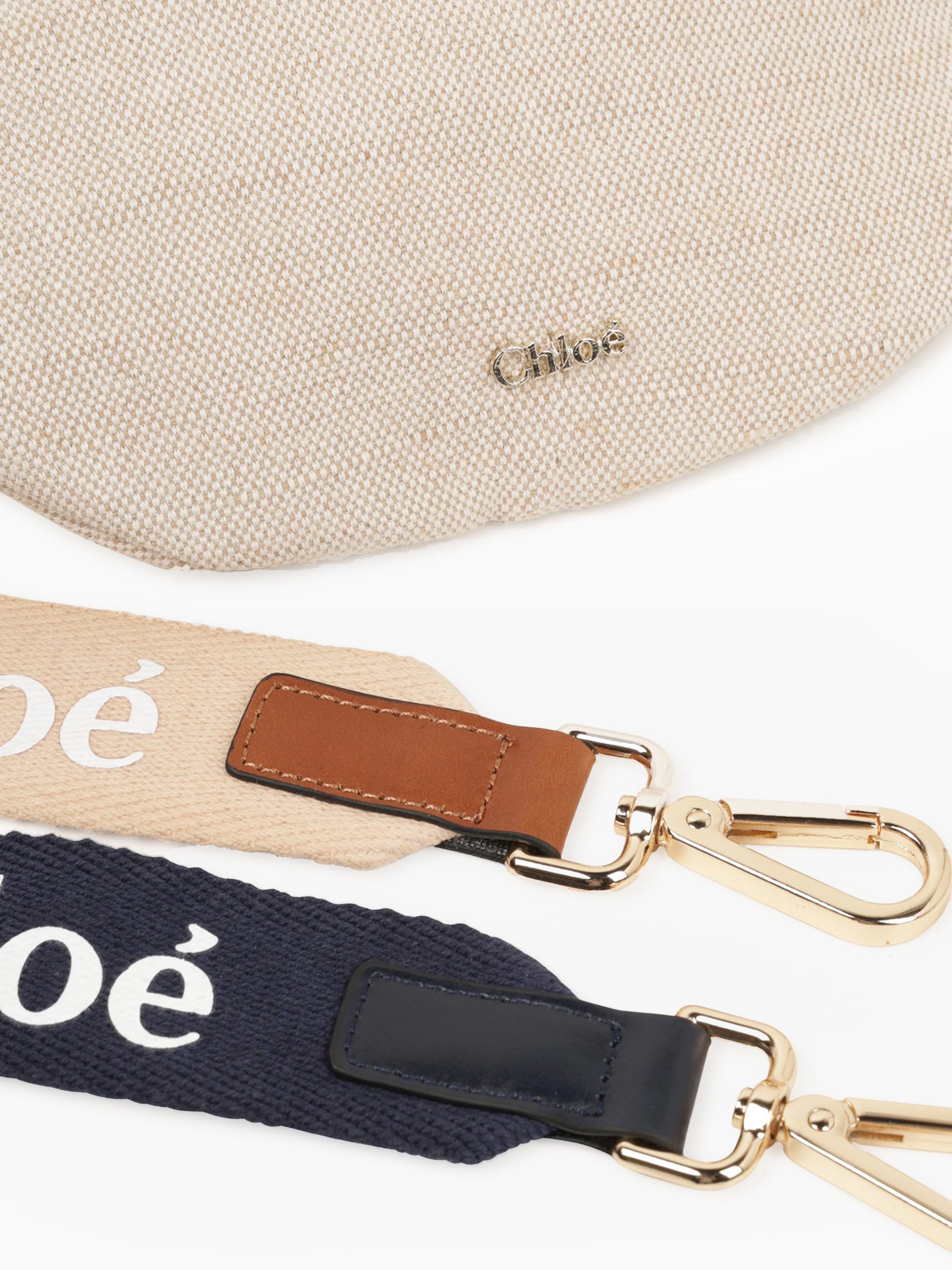 Chlo¨¦ Girls Canvas Belt Bag in Beige (23cm) Classic