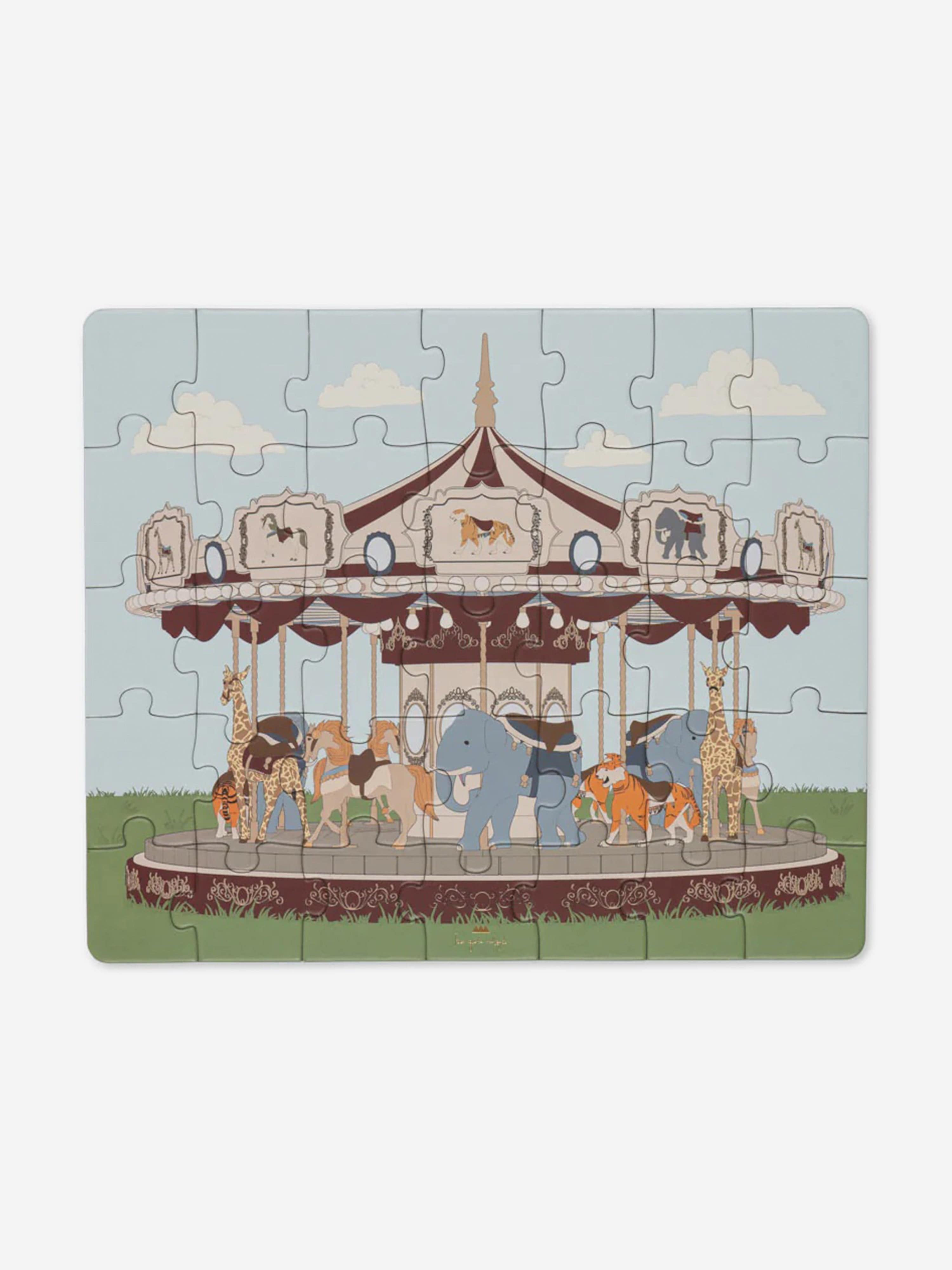 Konges Sljd Kids 35 Piece Carousel Puzzle in Multicolour Huge Surprise Cheap Online