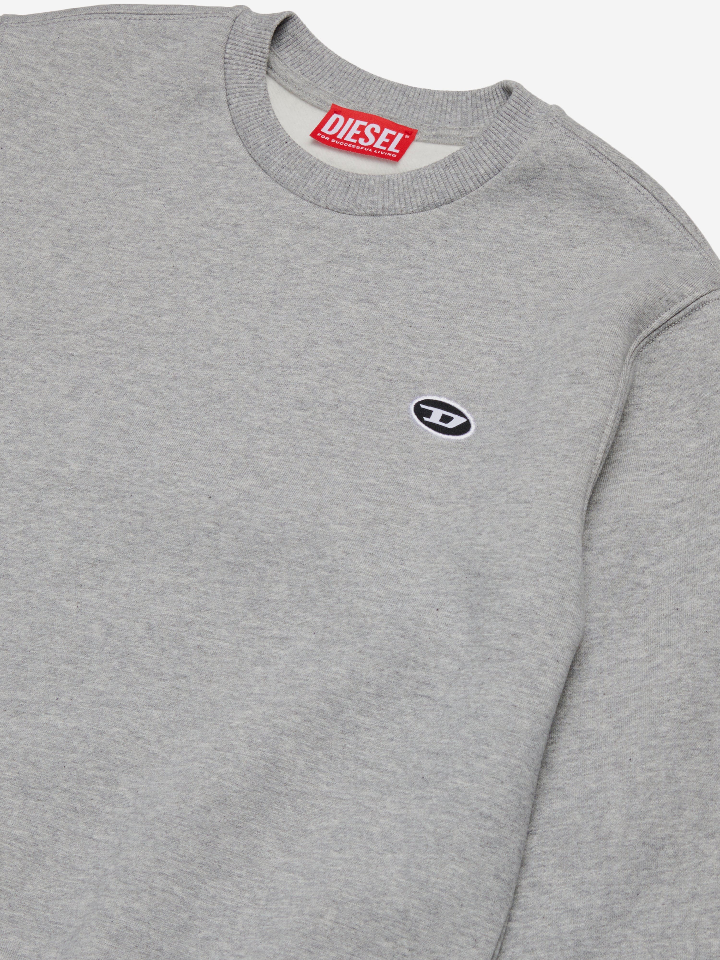 Diesel Boys Logo Sweatshirt in Grey Buy Cheap Largest Supplier