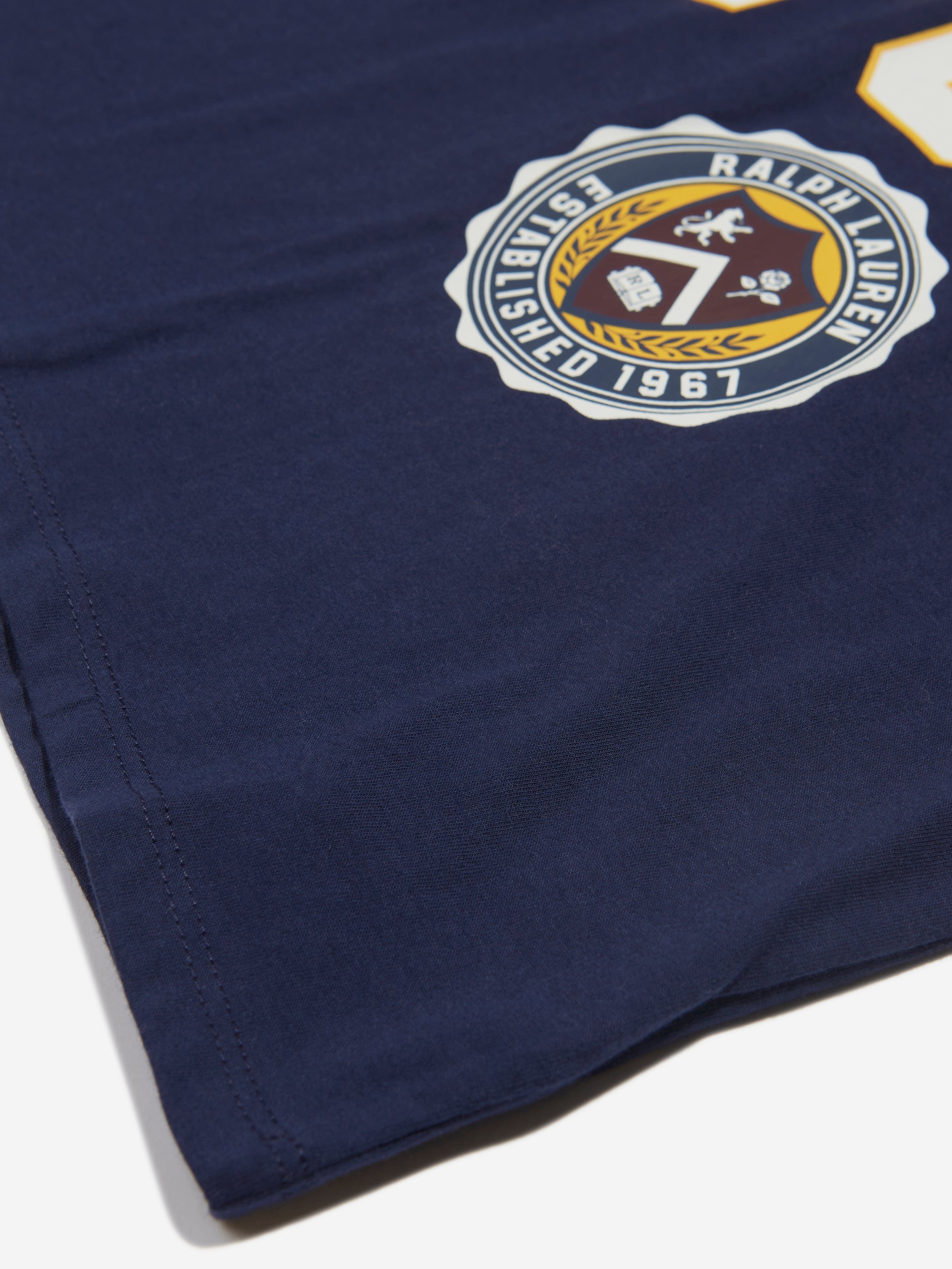 Ralph Lauren Girls Varsity Polo T-Shirt in Navy Clearance Largest Supplier