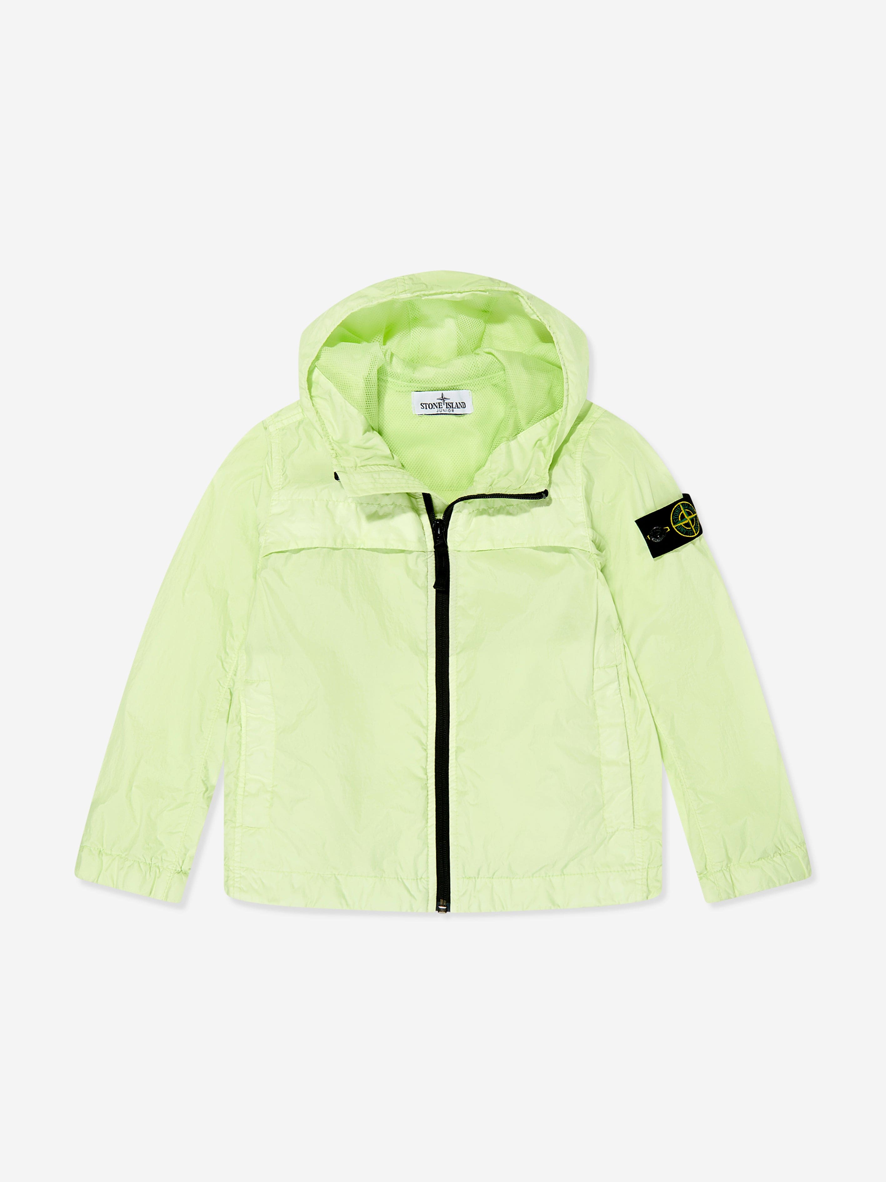 Boys Hooded Zip Up Jacket in Green Outlet Amazon