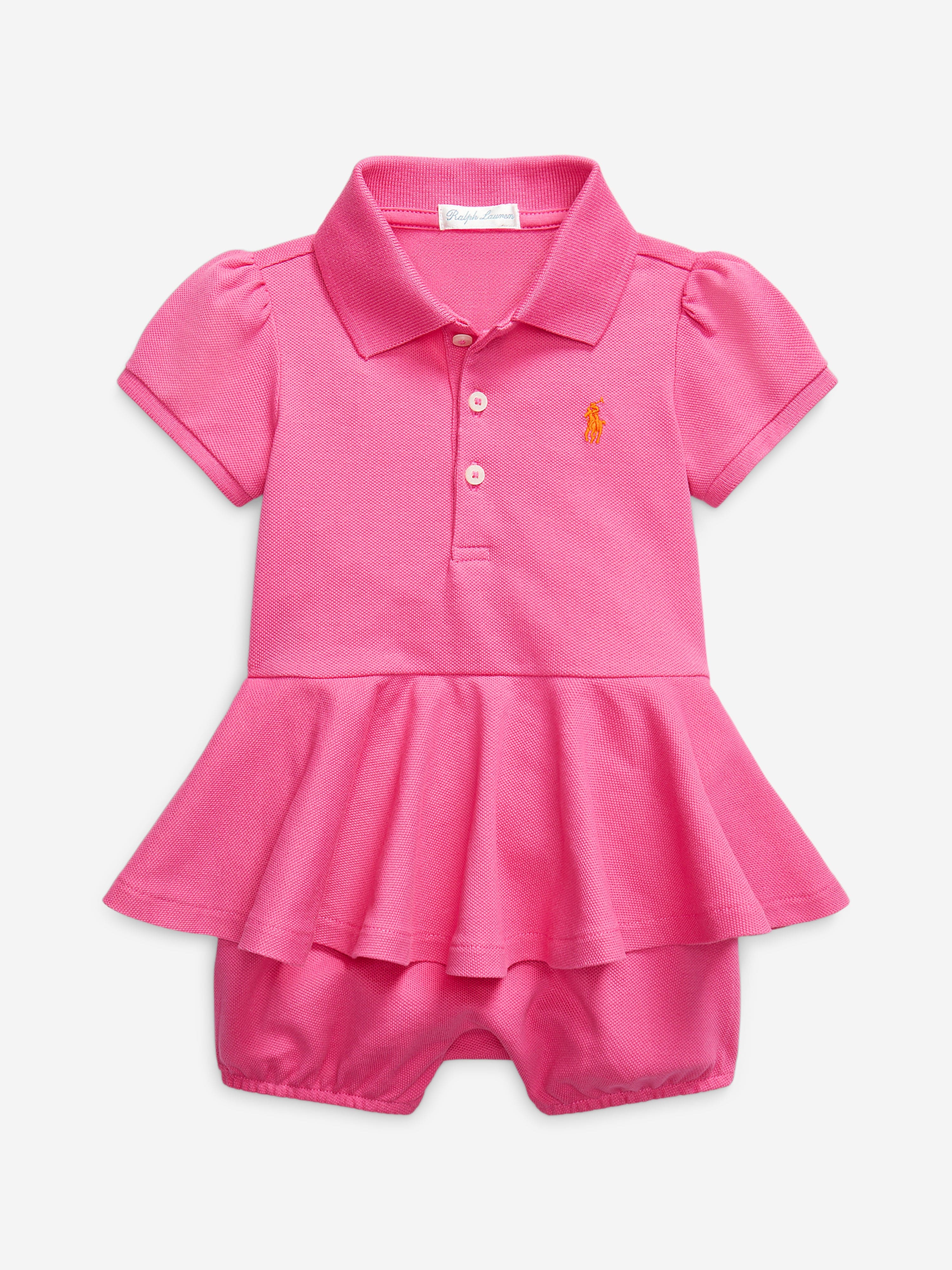 Baby Girls Peplum Bubble Romper in Pink Cheap Sale Pick A Best